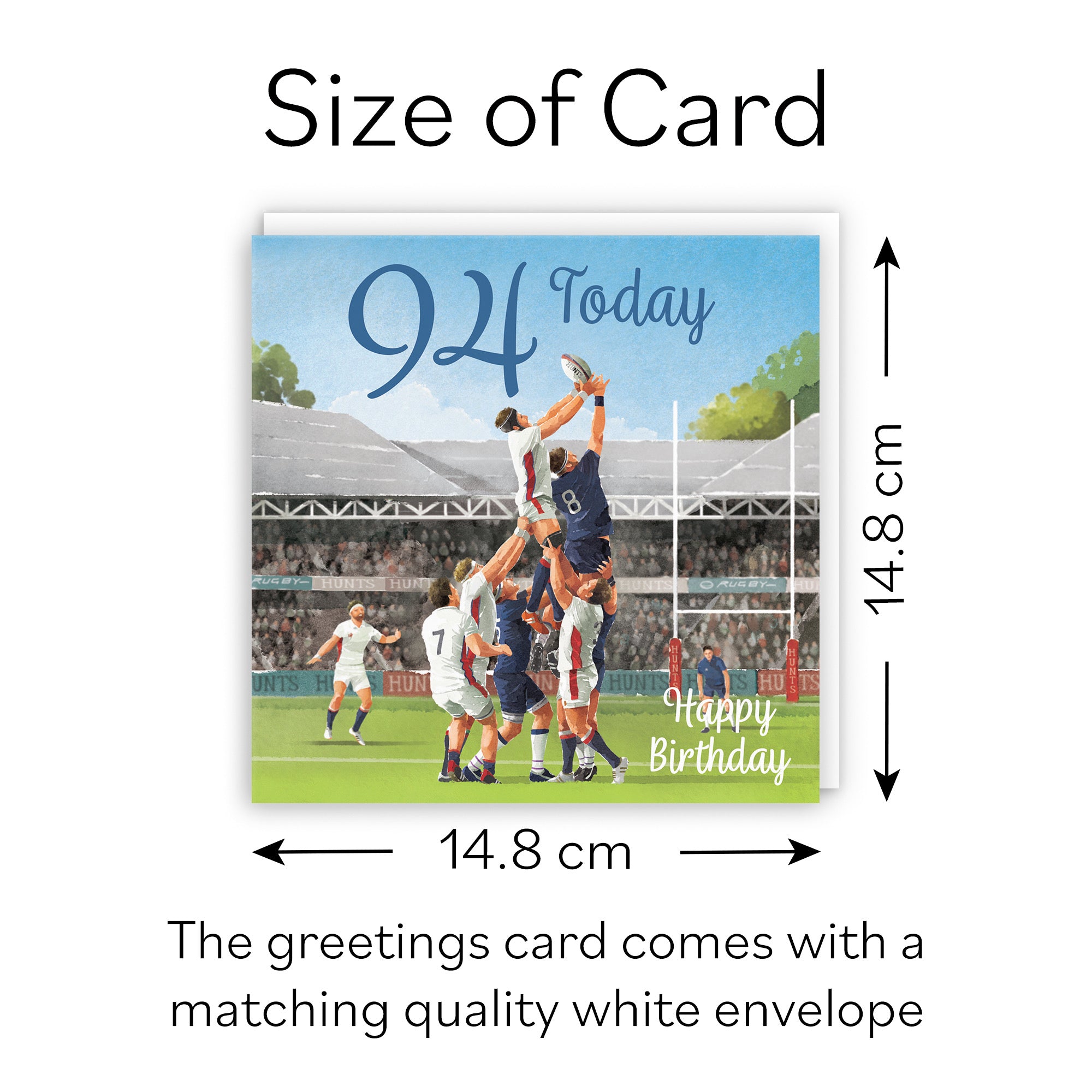 Rugby 94th Birthday Card Milo's Gallery - Default Title (B0CPQV1PCB)