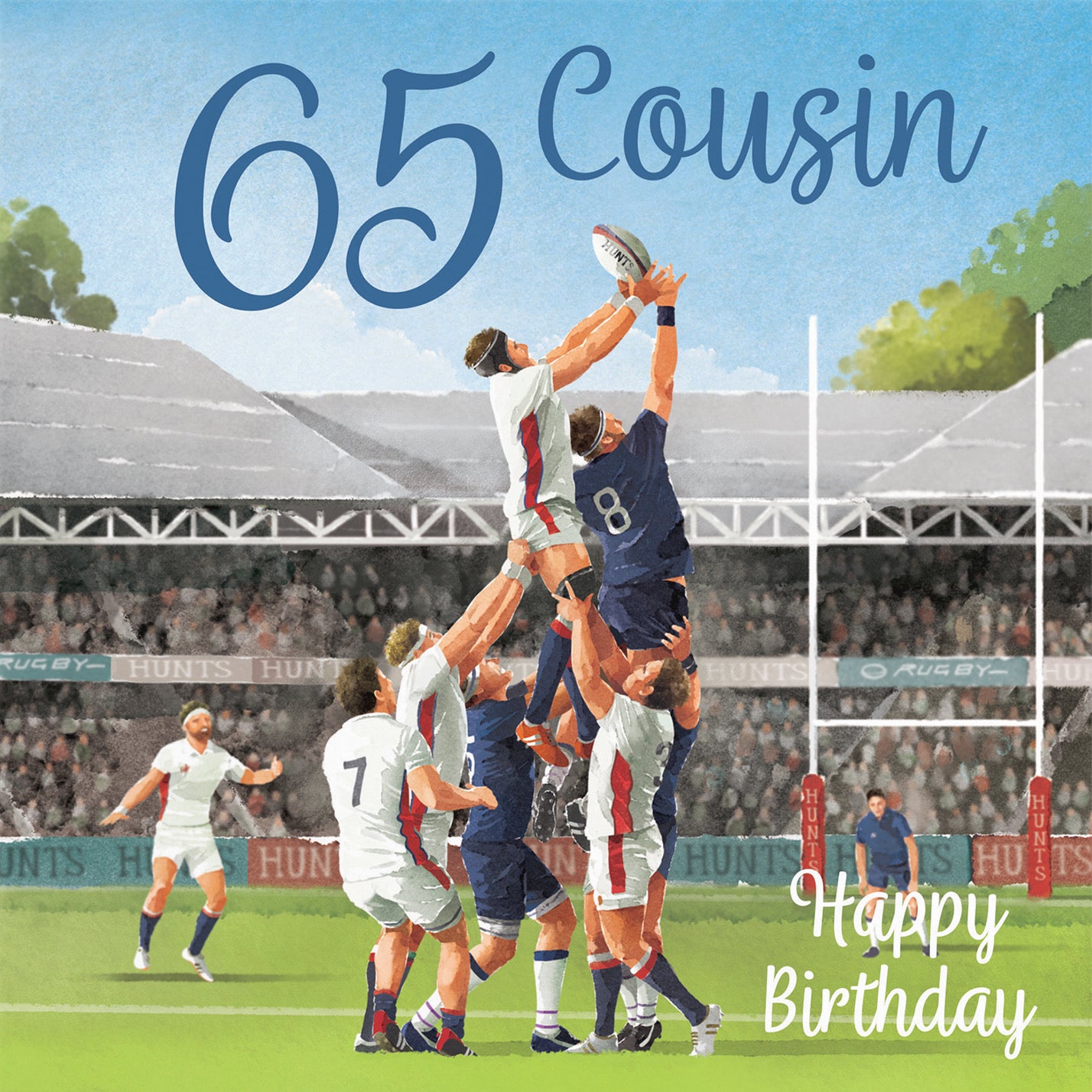 65th Cousin Rugby Birthday Card Milo's Gallery - Default Title (B0CPQWB72K)