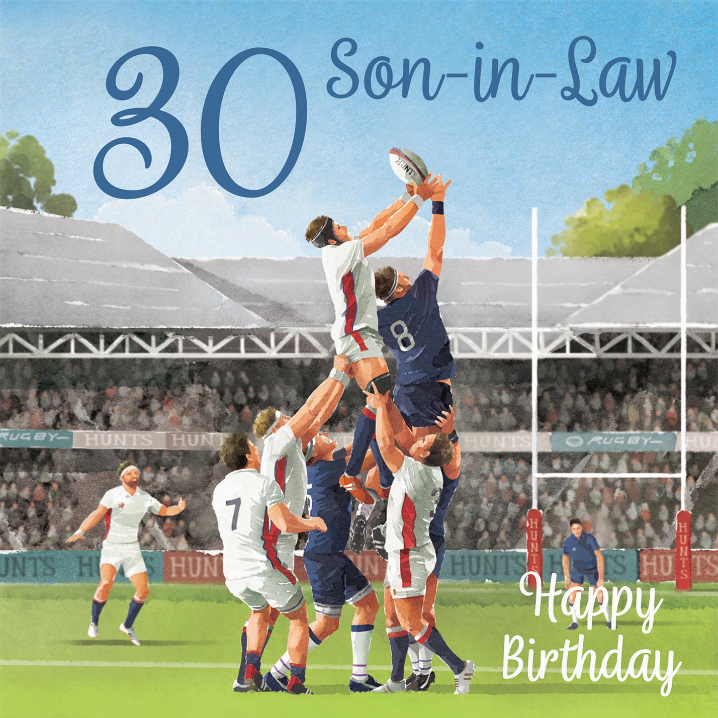 30th Son In Law Rugby Birthday Card Milo's Gallery - Default Title (B0CPQWD7X2)