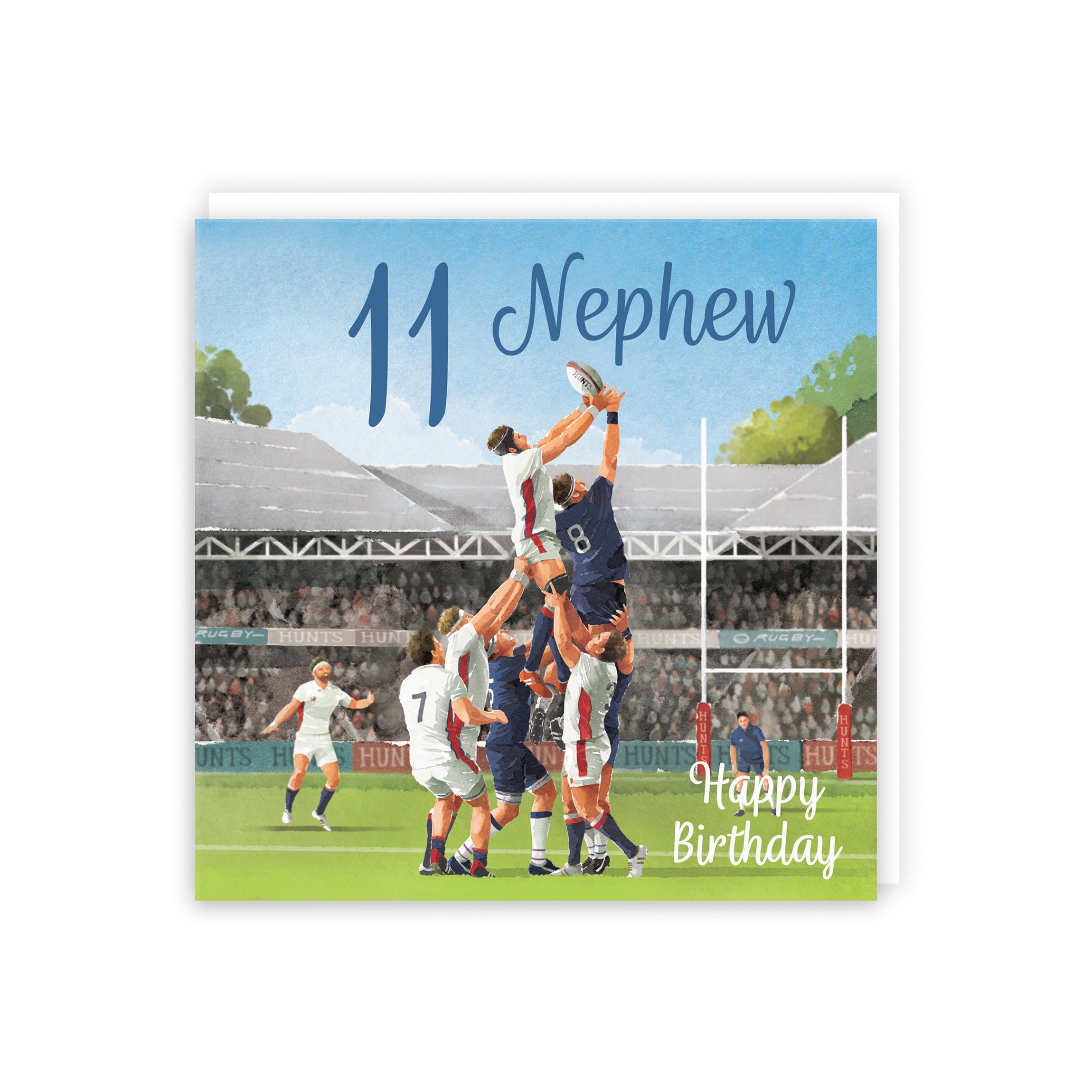 11th Nephew Rugby Birthday Card Milo's Gallery - Default Title (B0CPQWFY8X)