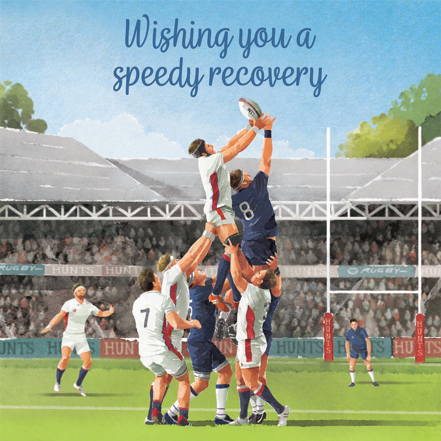 Rugby Wishing You A Speedy Recovery Card Milo's Gallery - Default Title (B0CPQWYBLC)