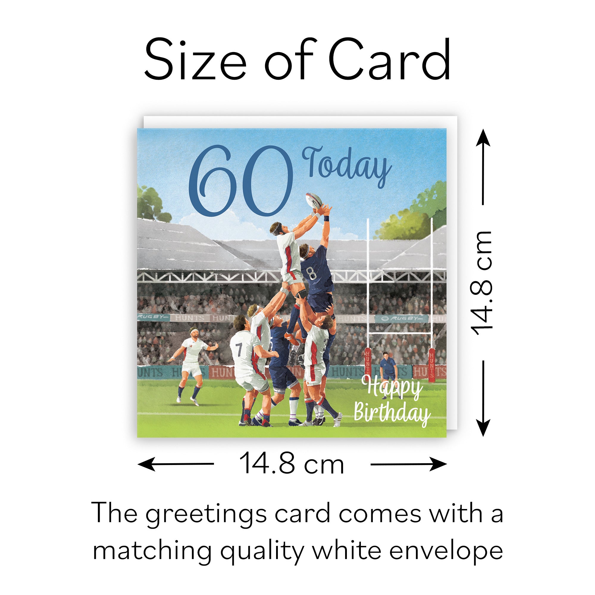 Rugby 60th Birthday Card Milo's Gallery - Default Title (B0CPQX74PP)