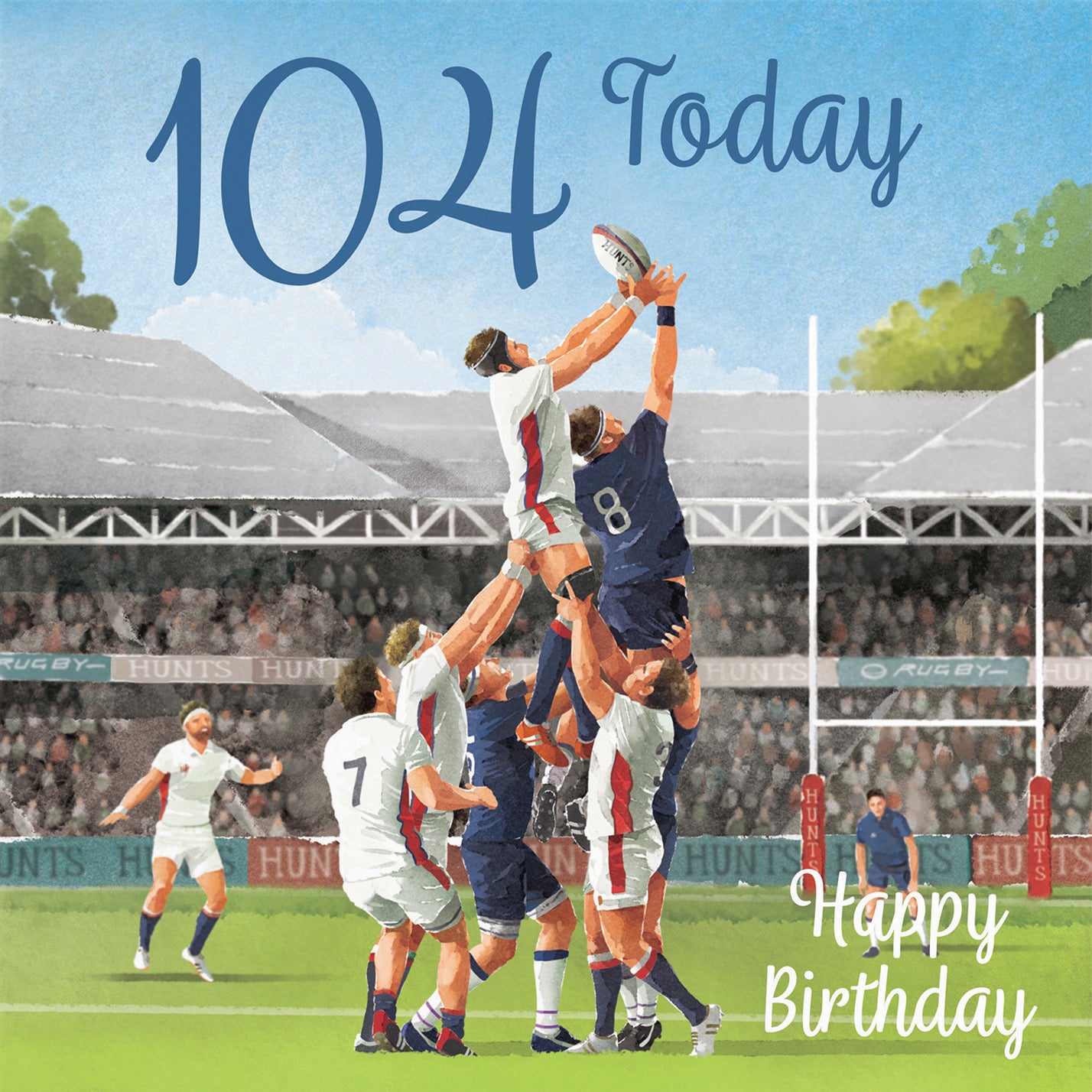 Rugby 104th Birthday Card Milo's Gallery - Default Title (B0CPQYV8TT)