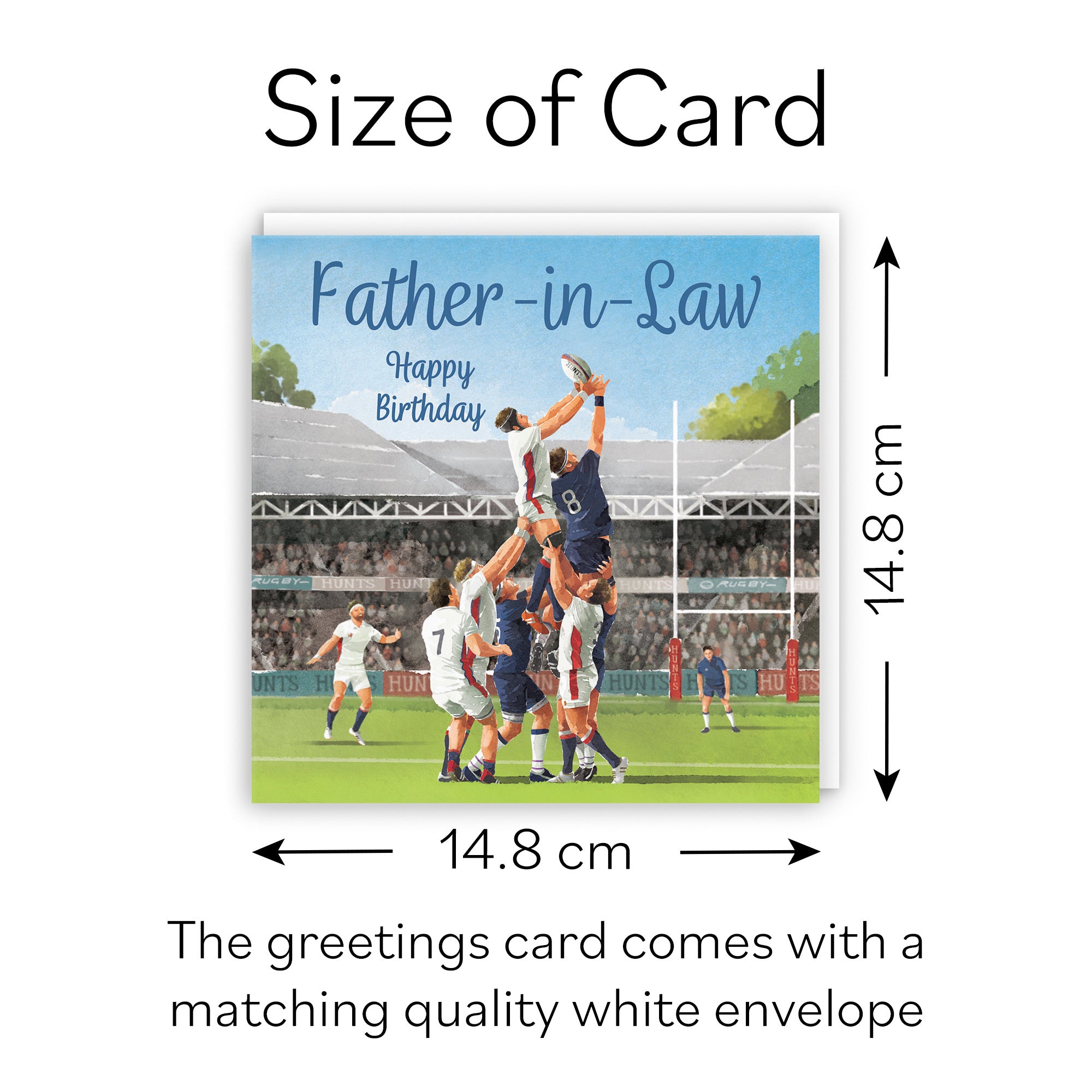 Father In Law Rugby Birthday Card Milo's Gallery - Default Title (B0CPQYYF89)