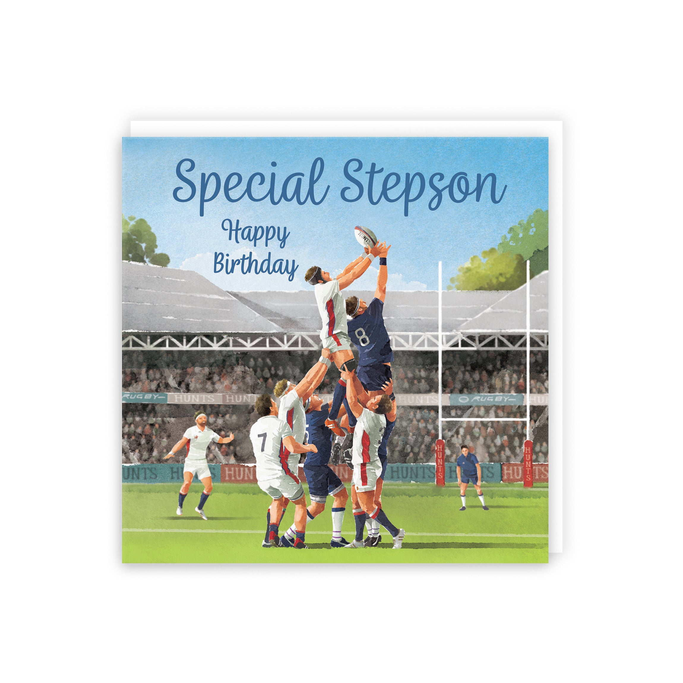 Stepson Rugby Birthday Card Milo's Gallery - Default Title (B0CPQZ57SG)