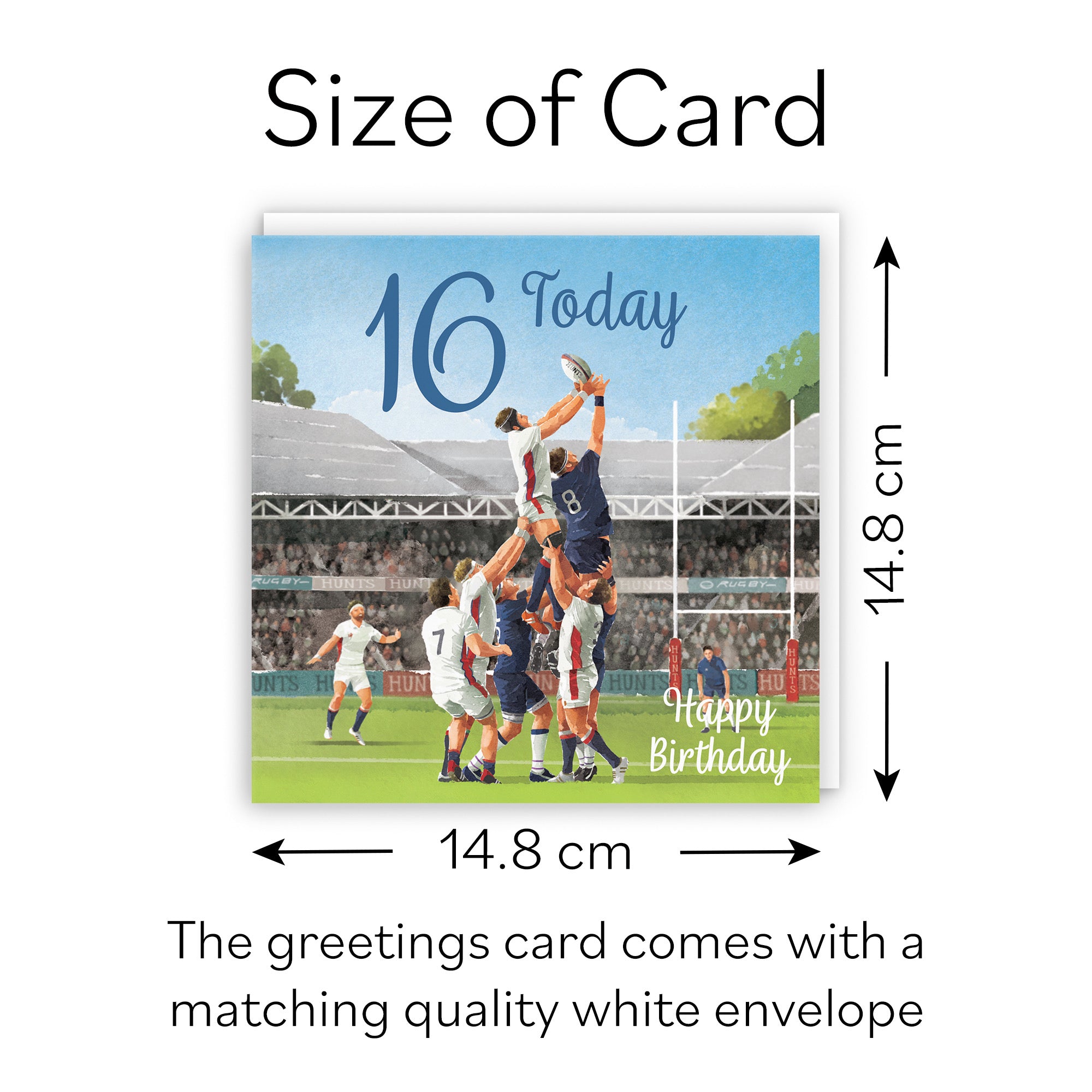 Rugby 16th Birthday Card Milo's Gallery - Default Title (B0CPR15LN8)