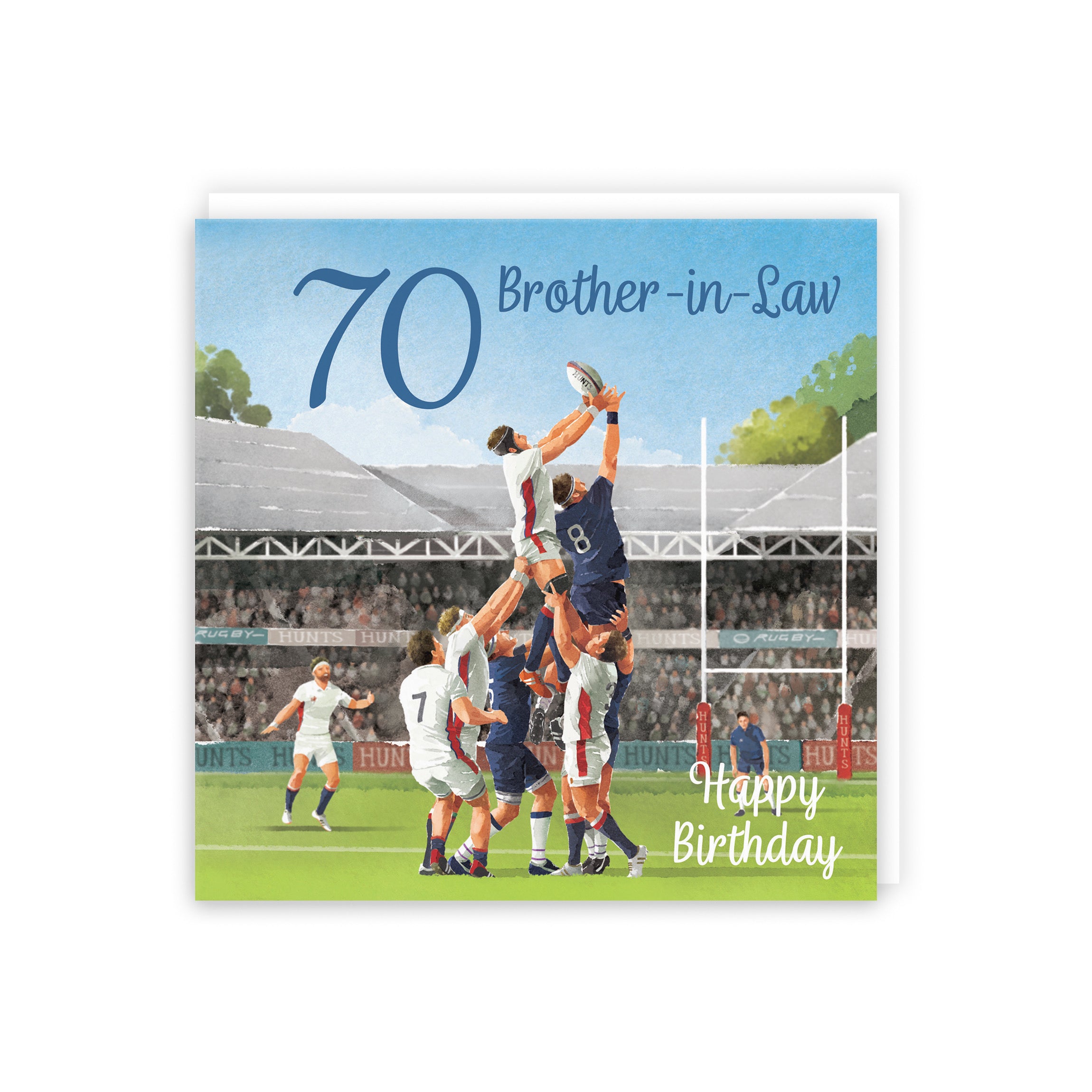 70th Brother In Law Rugby Birthday Card Milo's Gallery - Default Title (B0CPR1DBWH)