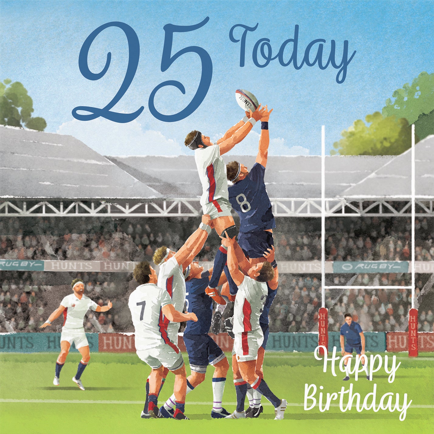 Rugby 25th Birthday Card Milo's Gallery - Default Title (B0CPR21LNY)