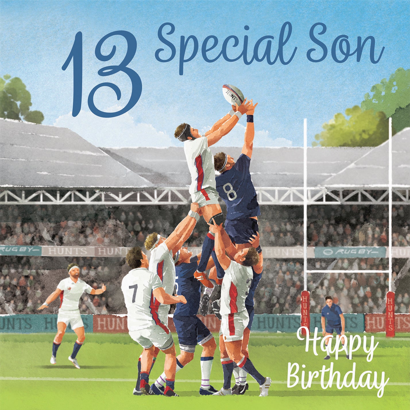 13th Son Rugby Birthday Card Milo's Gallery - Default Title (B0CPR2G734)