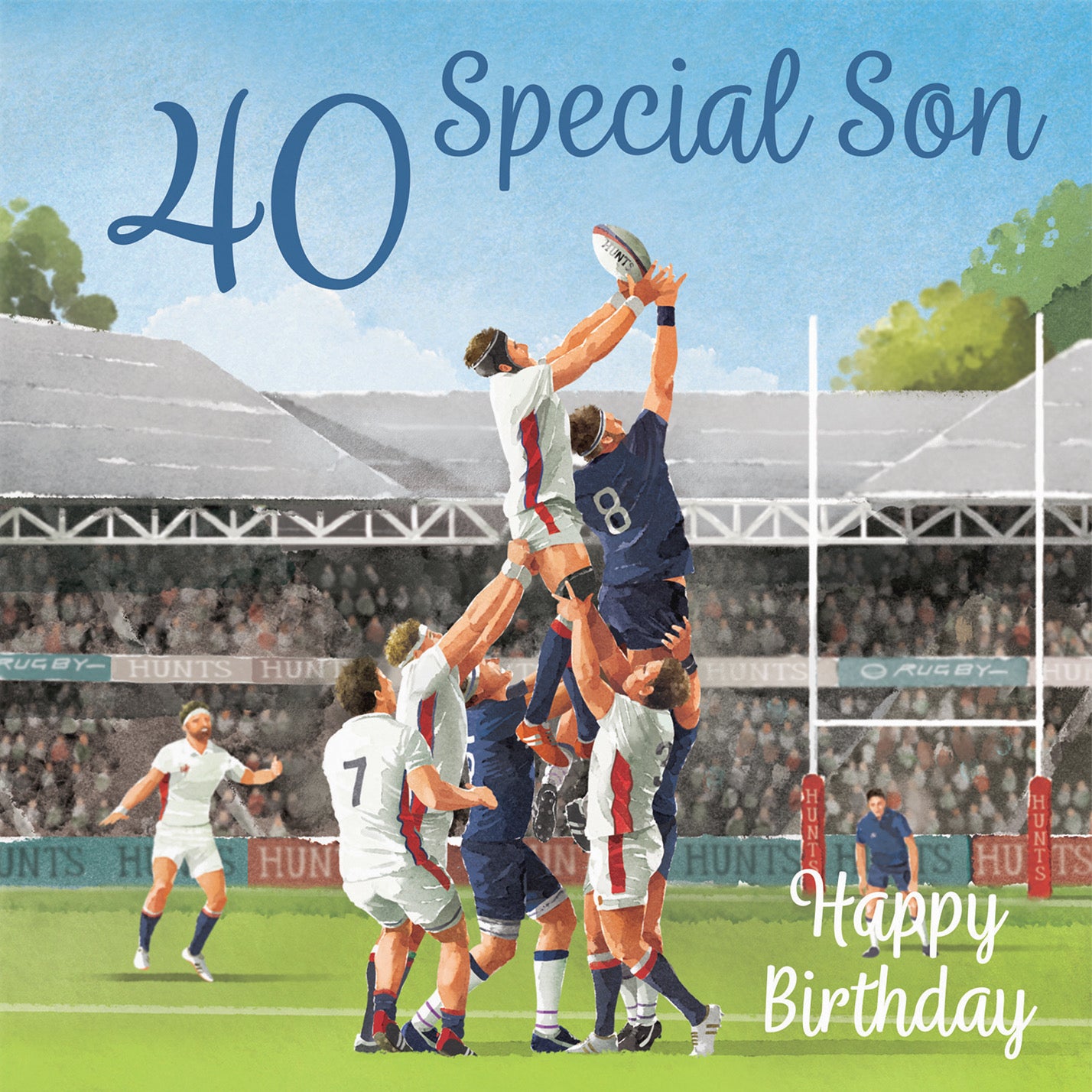 40th Son Rugby Birthday Card Milo's Gallery - Default Title (B0CPR34TP8)