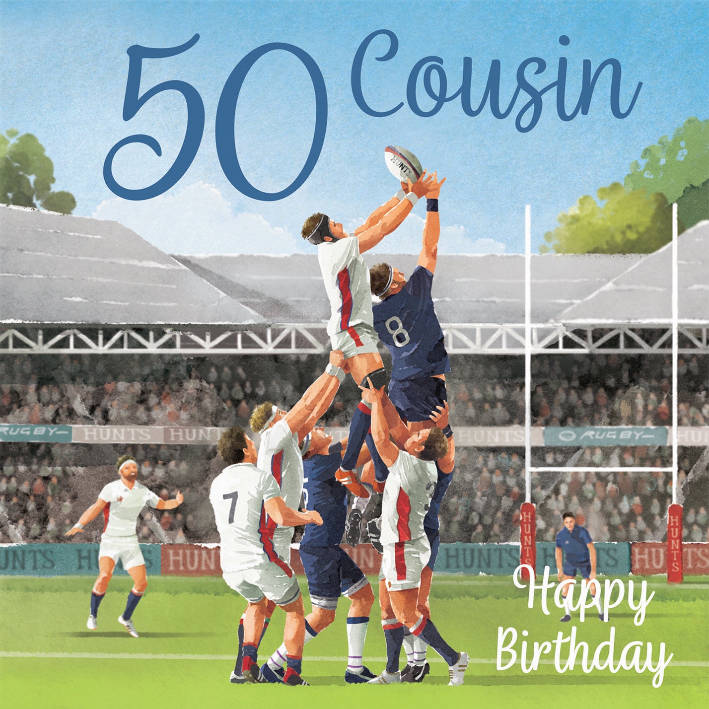 50th Cousin Rugby Birthday Card Milo's Gallery - Default Title (B0CPR3QTYV)