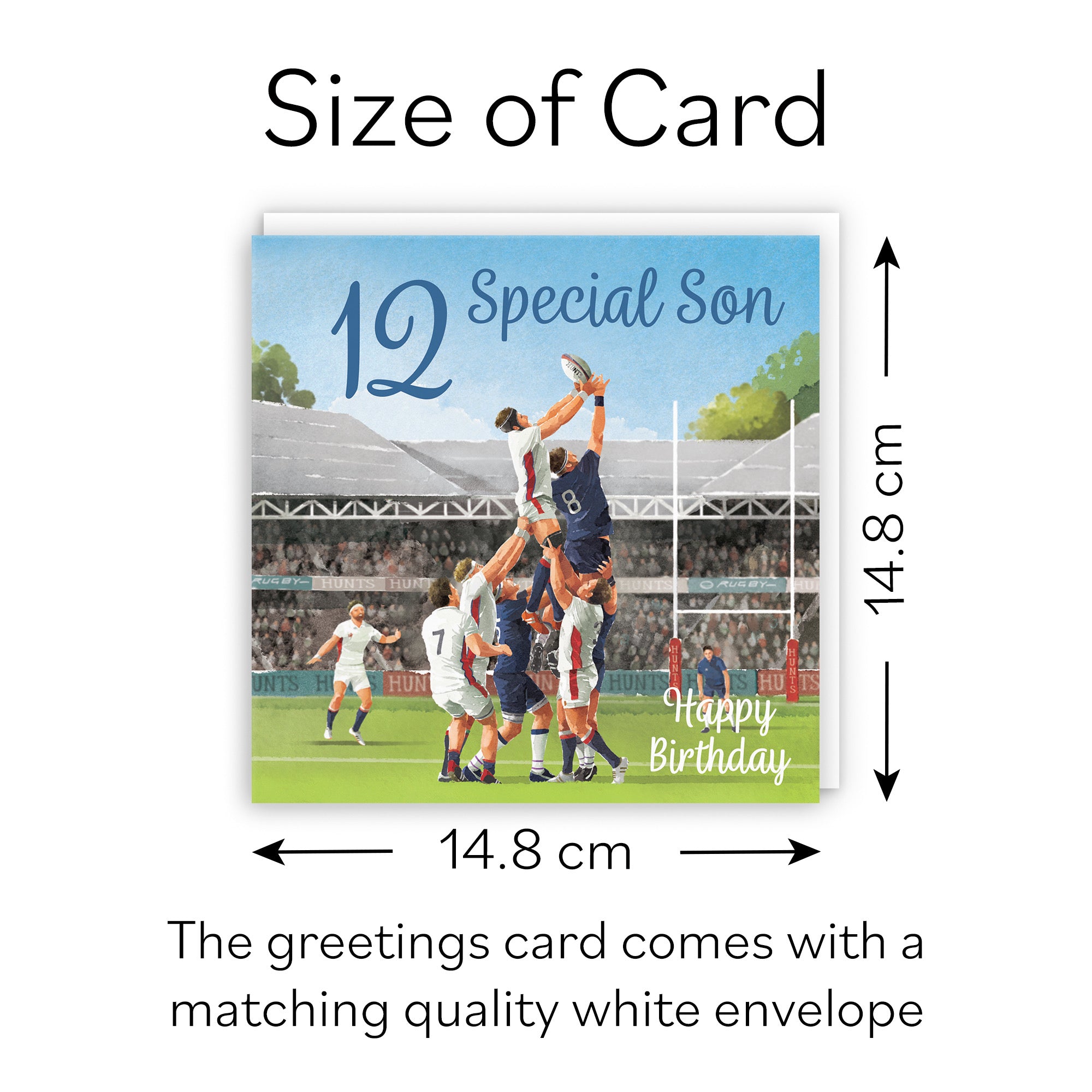 12th Son Rugby Birthday Card Milo's Gallery - Default Title (B0CPR3TGV6)