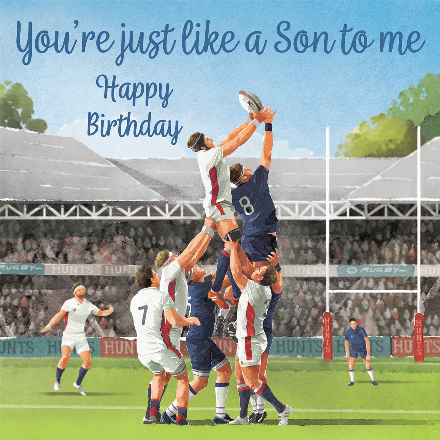 Like A Son Rugby Birthday Card Milo's Gallery - Default Title (B0CPR43R5M)