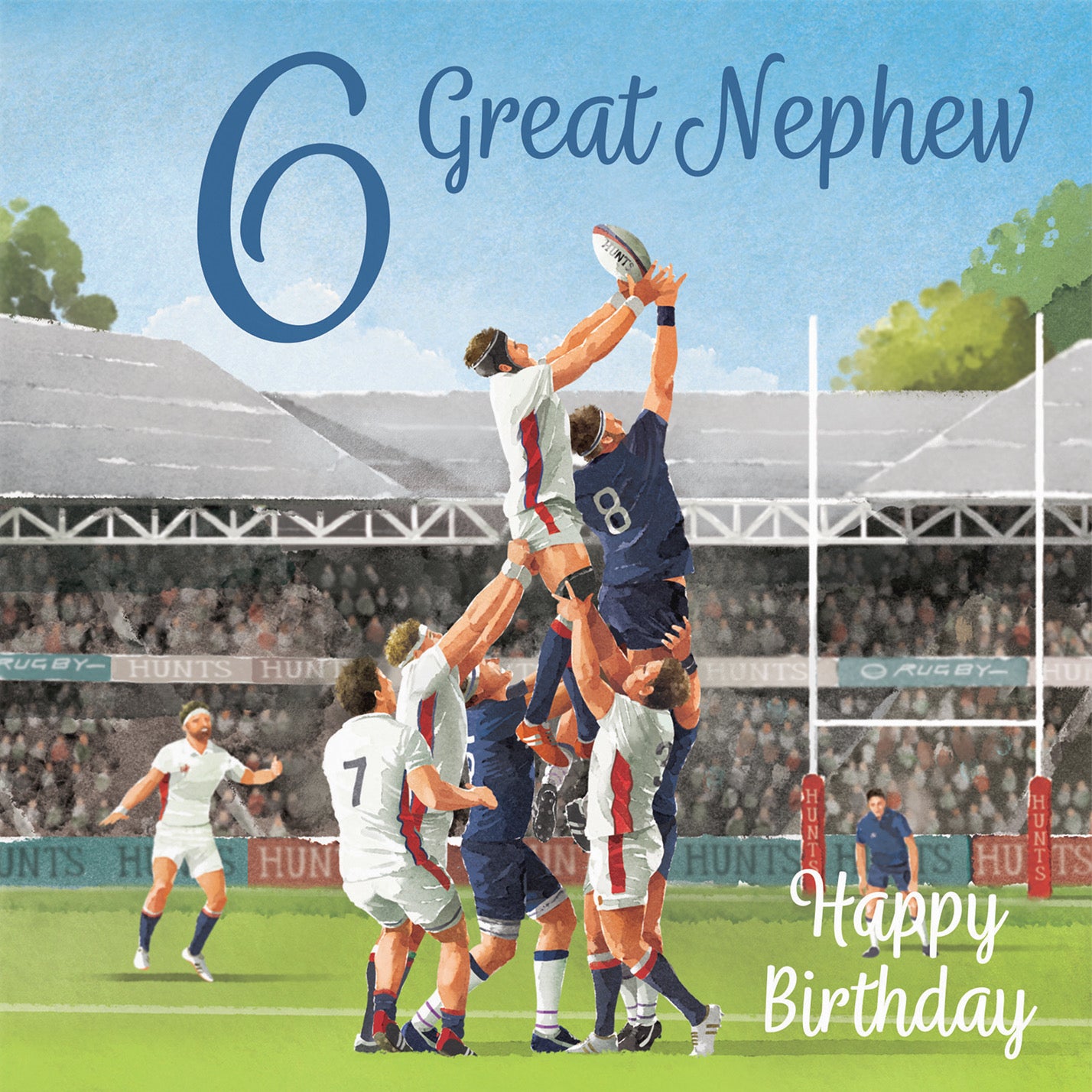 6th Great Nephew Rugby Birthday Card Milo's Gallery - Default Title (B0CPR5TY4S)