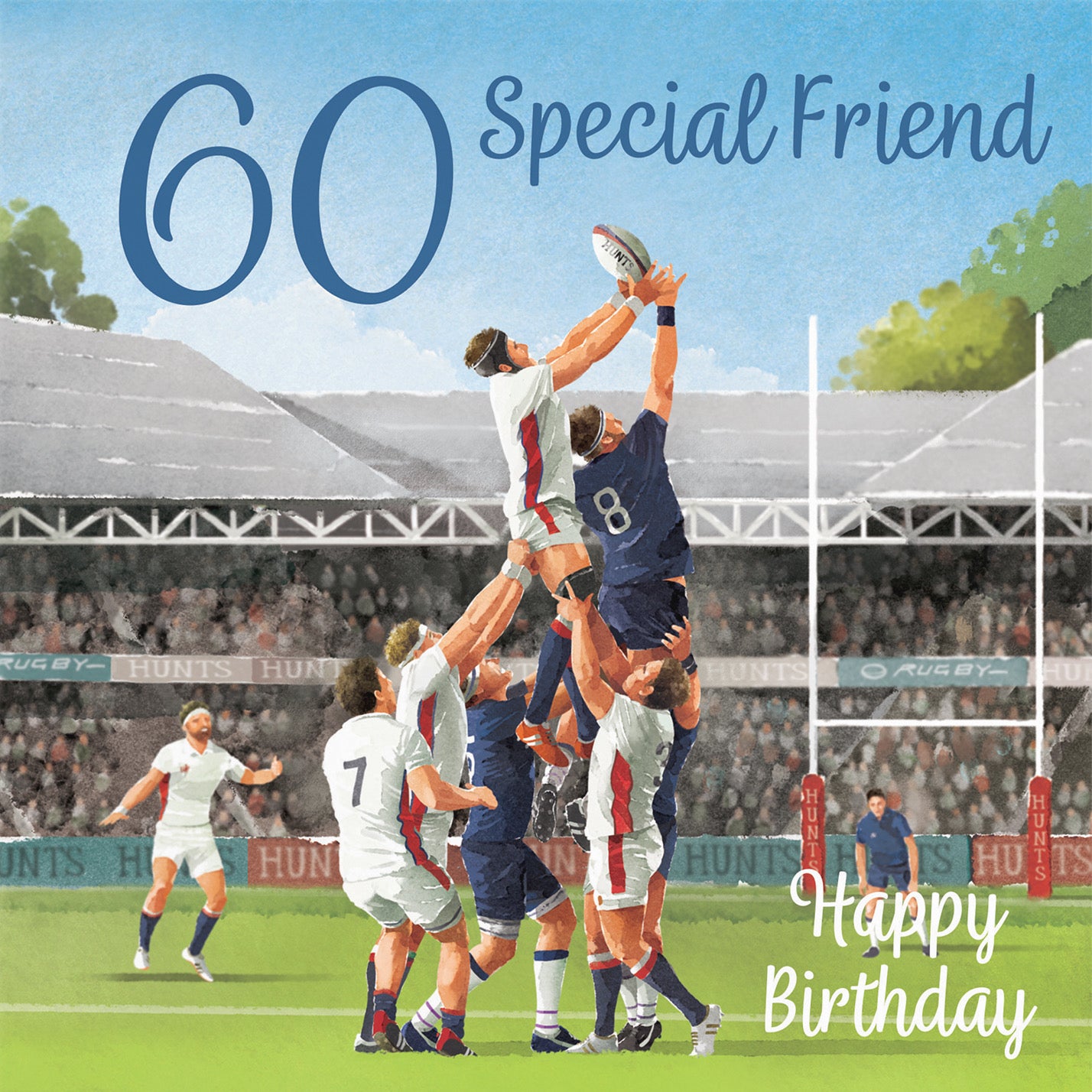 60th Friend Rugby Birthday Card Milo's Gallery - Default Title (B0CPR5WDB1)