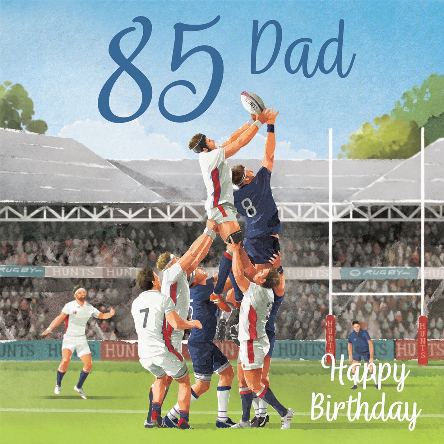 85th Dad Rugby Birthday Card Milo's Gallery - Default Title (B0CPR661MR)