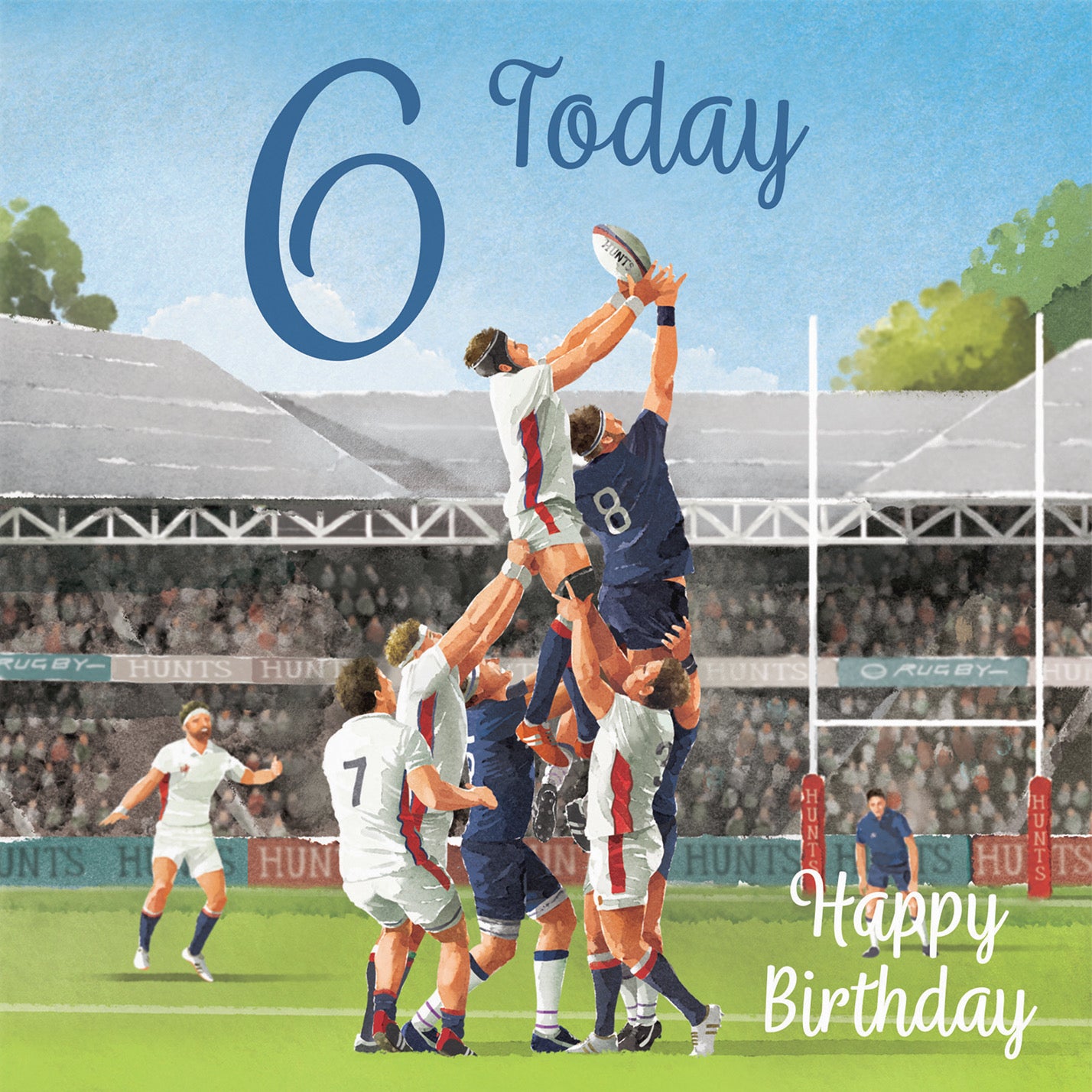 Rugby 6th Birthday Card Milo's Gallery - Default Title (B0CPR6QLRP)