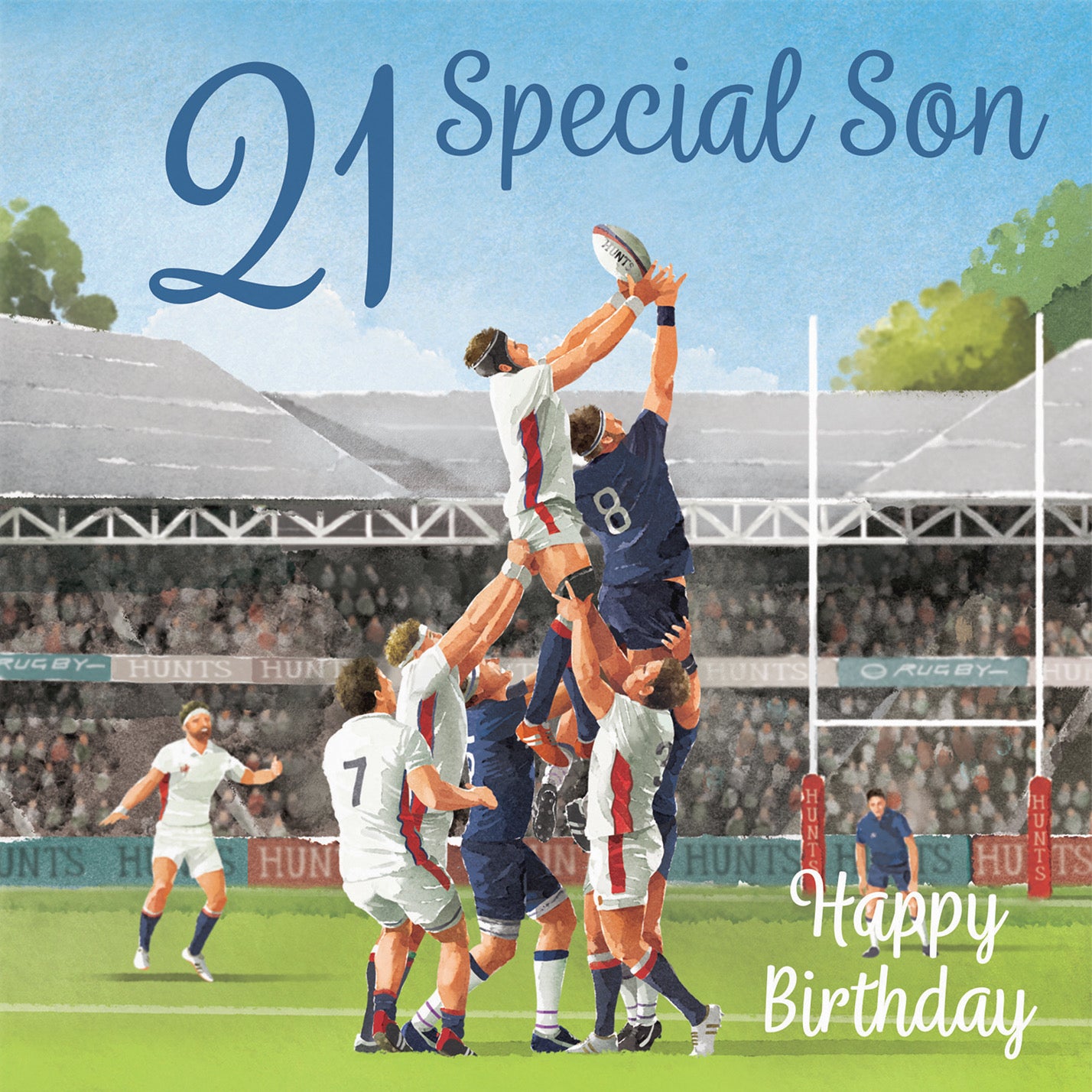 21st Son Rugby Birthday Card Milo's Gallery - Default Title (B0CPR81JSJ)