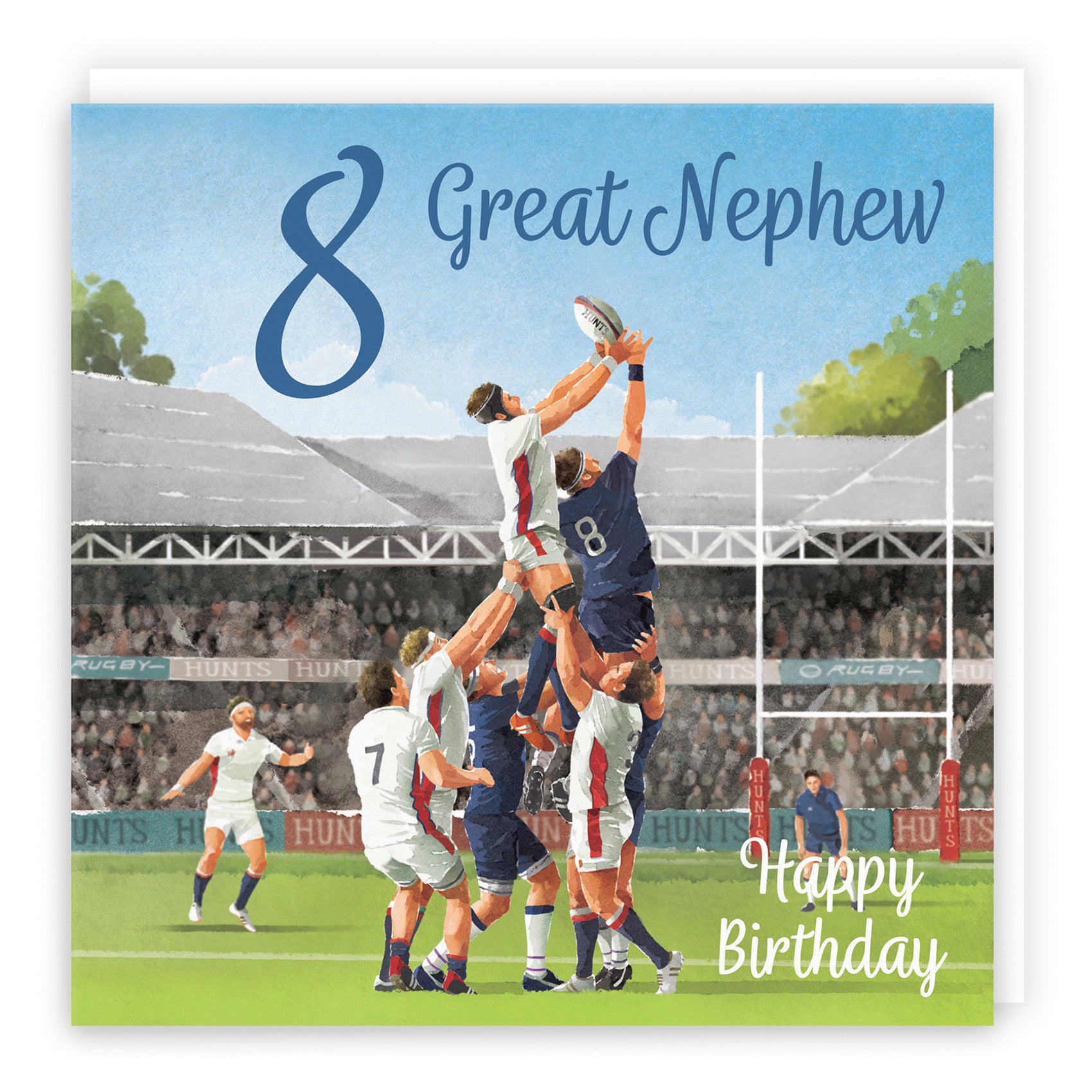 8th Great Nephew Rugby Birthday Card Milo's Gallery - Default Title (B0CPRCJ8YH)
