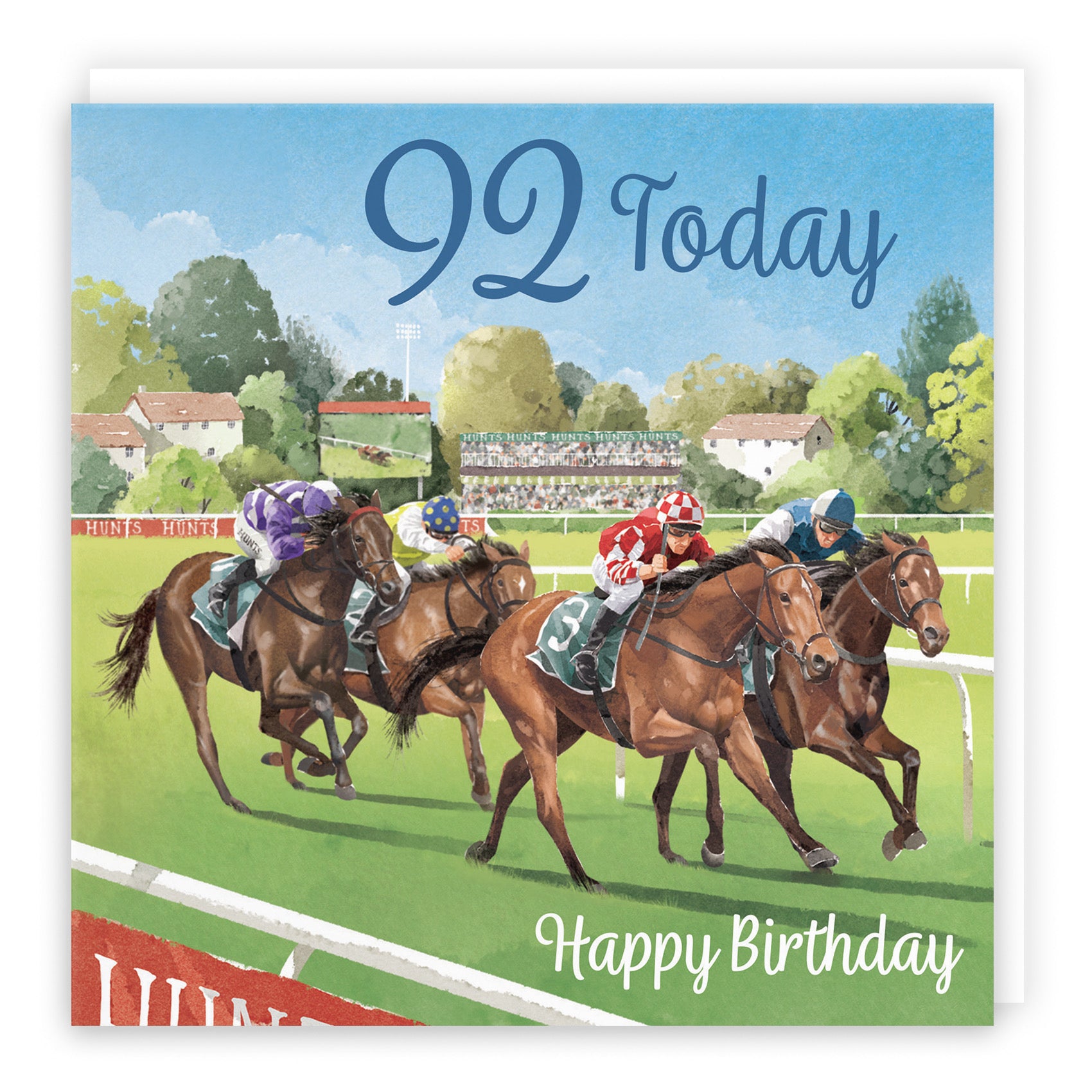 Horse Racing 92nd Birthday Card Milo's Gallery - Default Title (B0CPWT84BY)