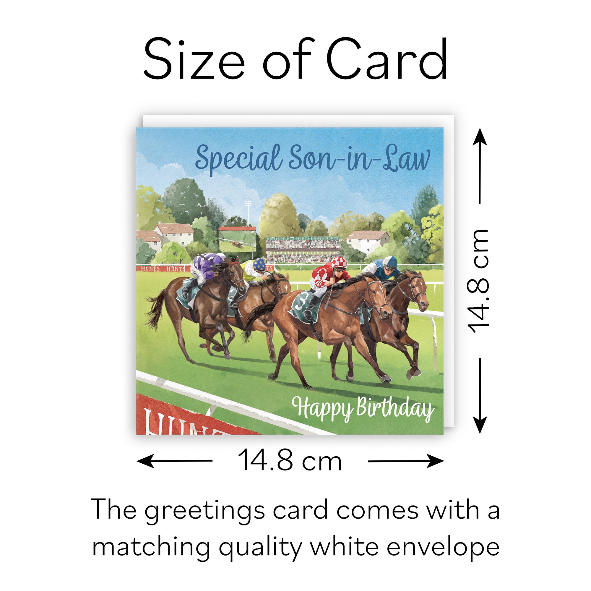 Son In Law Horse Racing Birthday Card Milo's Gallery - Default Title (B0CPWTDLMJ)