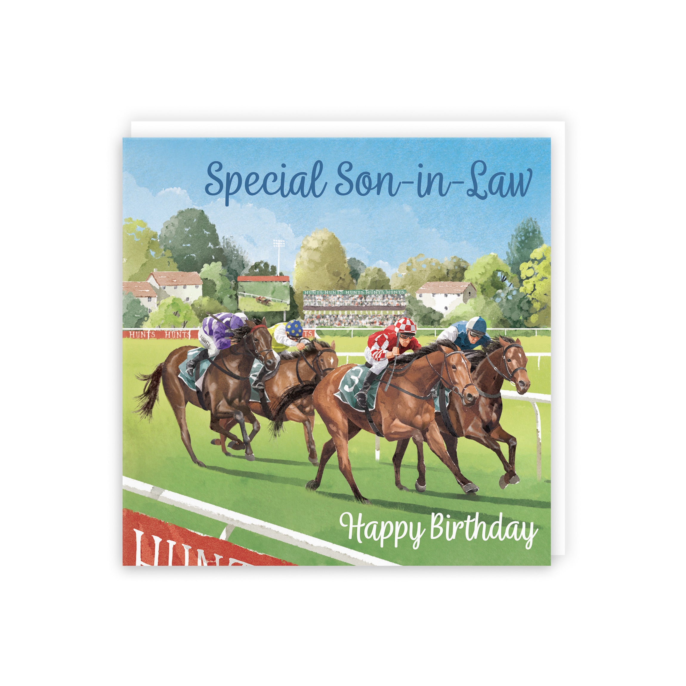 Son In Law Horse Racing Birthday Card Milo's Gallery - Default Title (B0CPWTDLMJ)