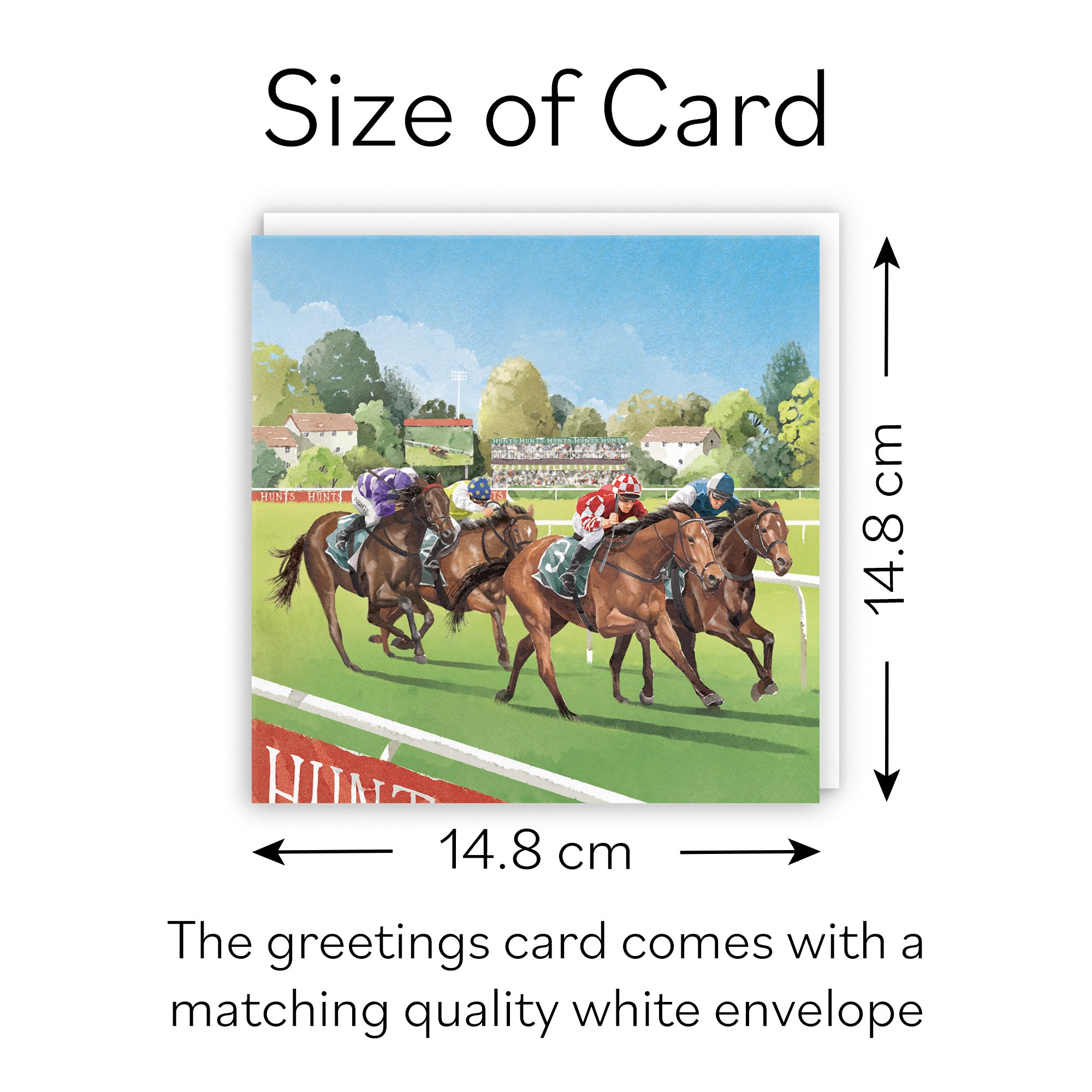 Horse Racing Blank Card Milo's Gallery - Default Title (B0CPWTKB5N)