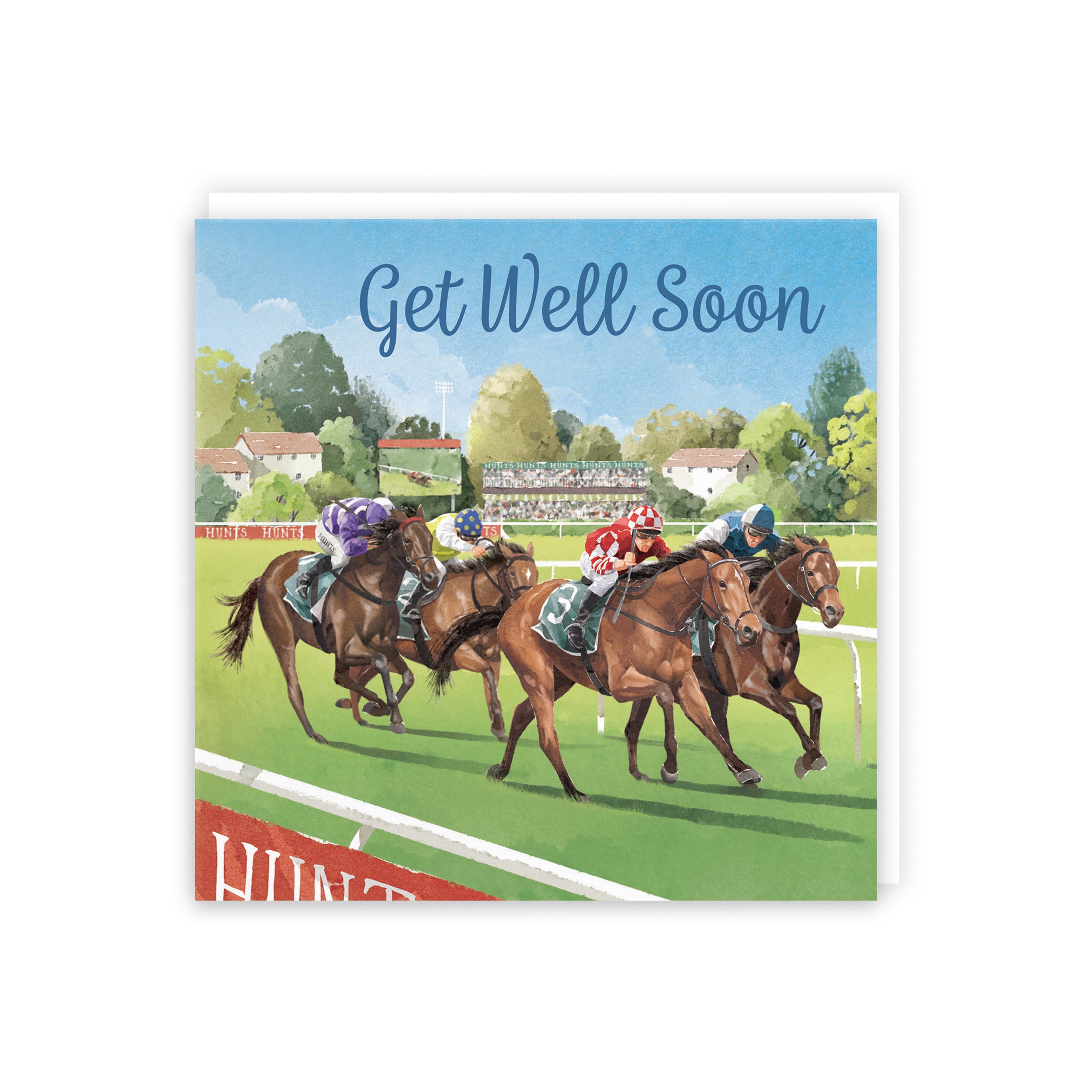 Horse Racing Get Well Soon Card Milo's Gallery - Default Title (B0CPWTXBD8)