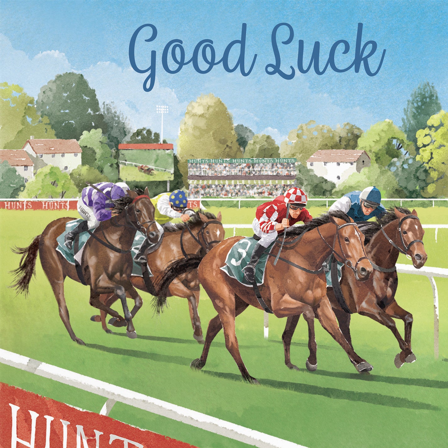 Horse Racing Good Luck Card Milo's Gallery - Default Title (B0CPWTZRNG)