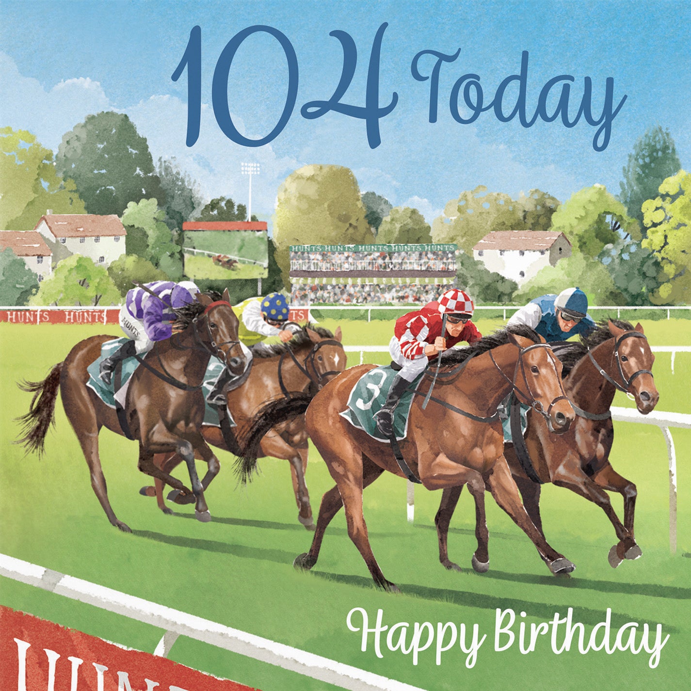 Horse Racing 104th Birthday Card Milo's Gallery - Default Title (B0CPWV2XGJ)