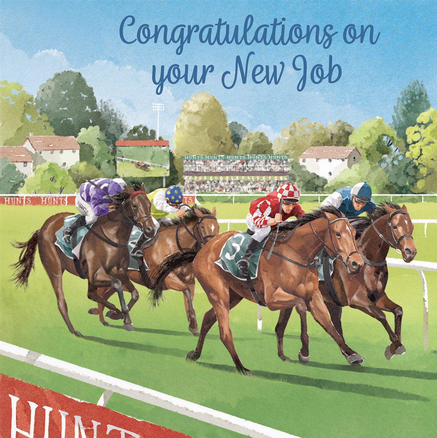 Horse Racing New Job Congratulations Card Milo's Gallery - Default Title (B0CPWV4K6F)