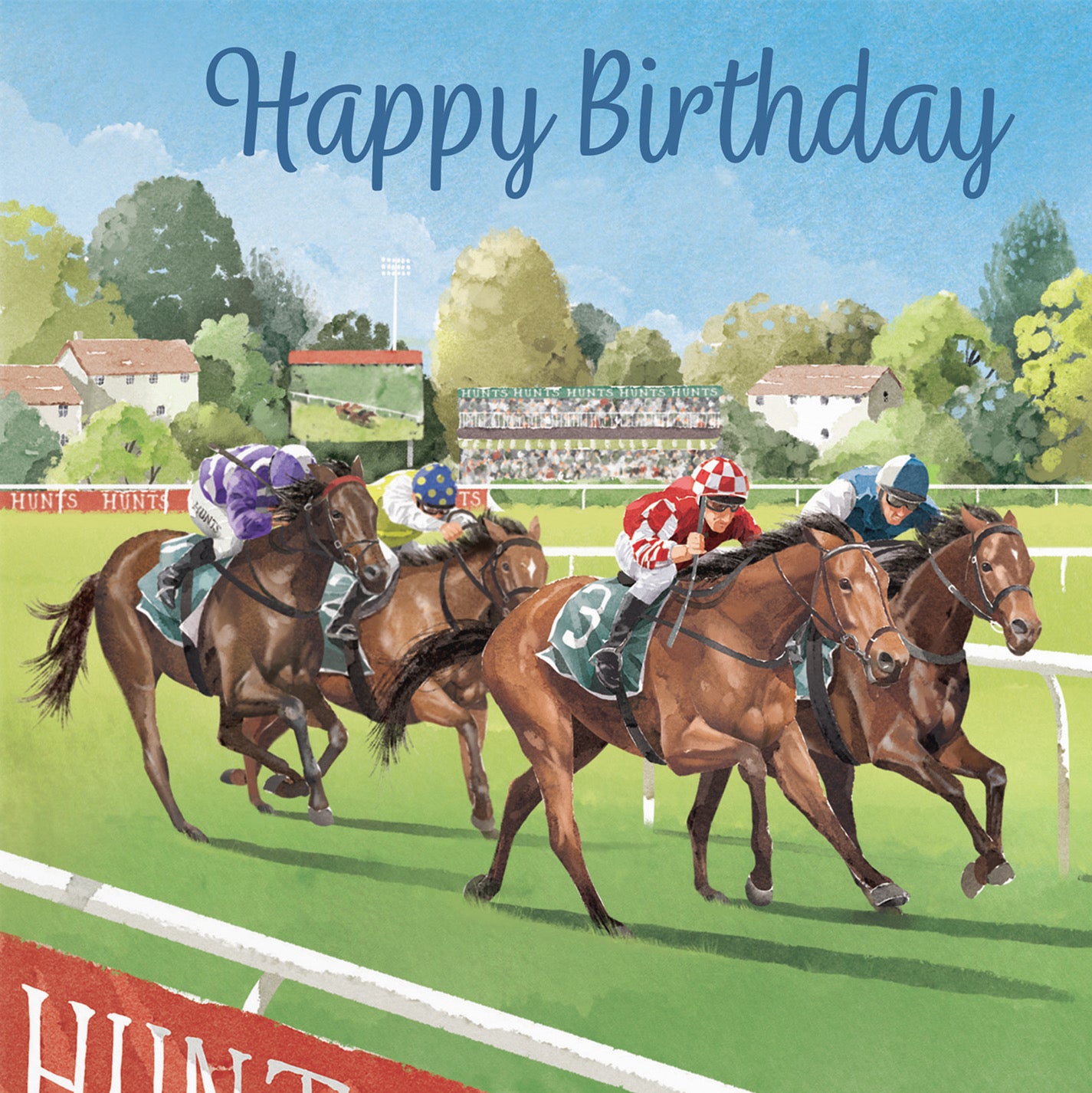 Horse Racing Birthday Card Milo's Gallery - Default Title (B0CPWV5518)