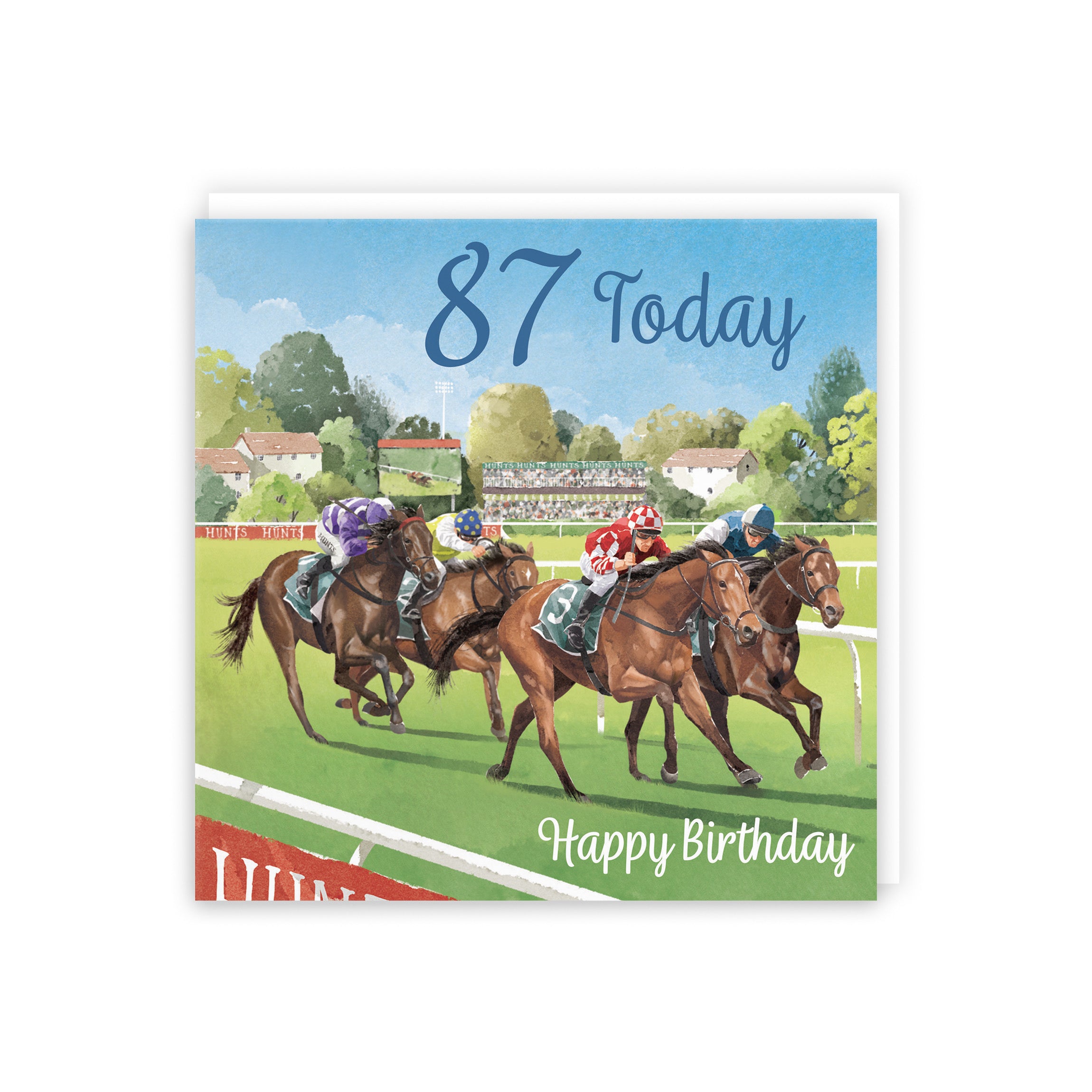 Horse Racing 87th Birthday Card Milo's Gallery - Default Title (B0CPWV5W3P)