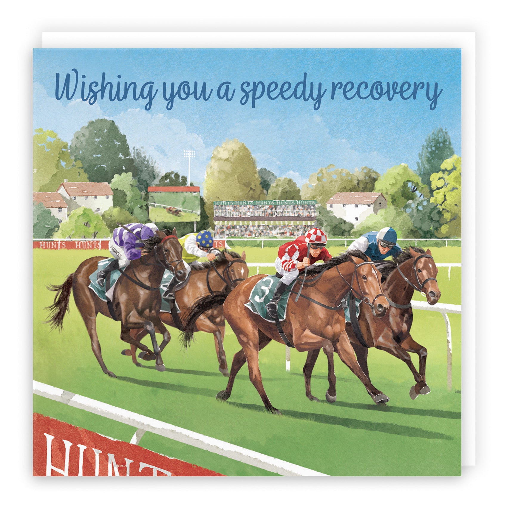 Horse Racing Wishing You A Speedy Recovery Card Milo's Gallery - Default Title (B0CPWV7PXD)