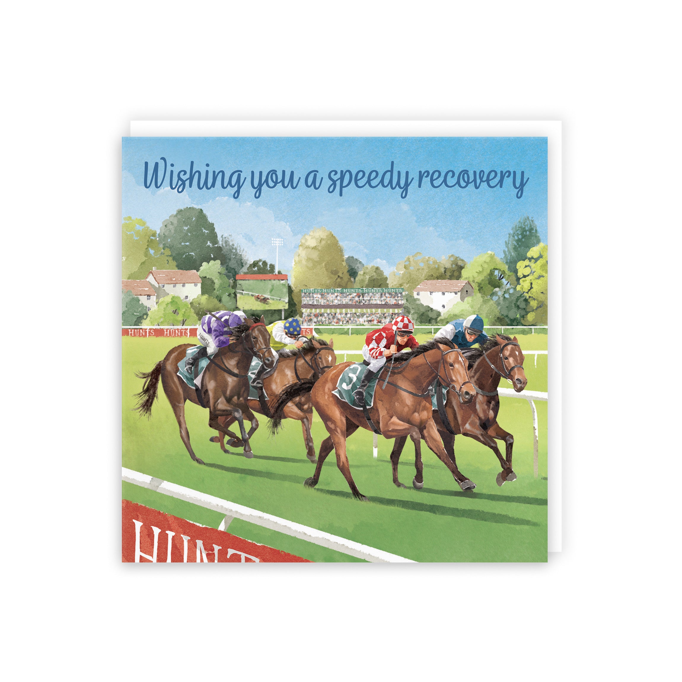 Horse Racing Wishing You A Speedy Recovery Card Milo's Gallery - Default Title (B0CPWV7PXD)