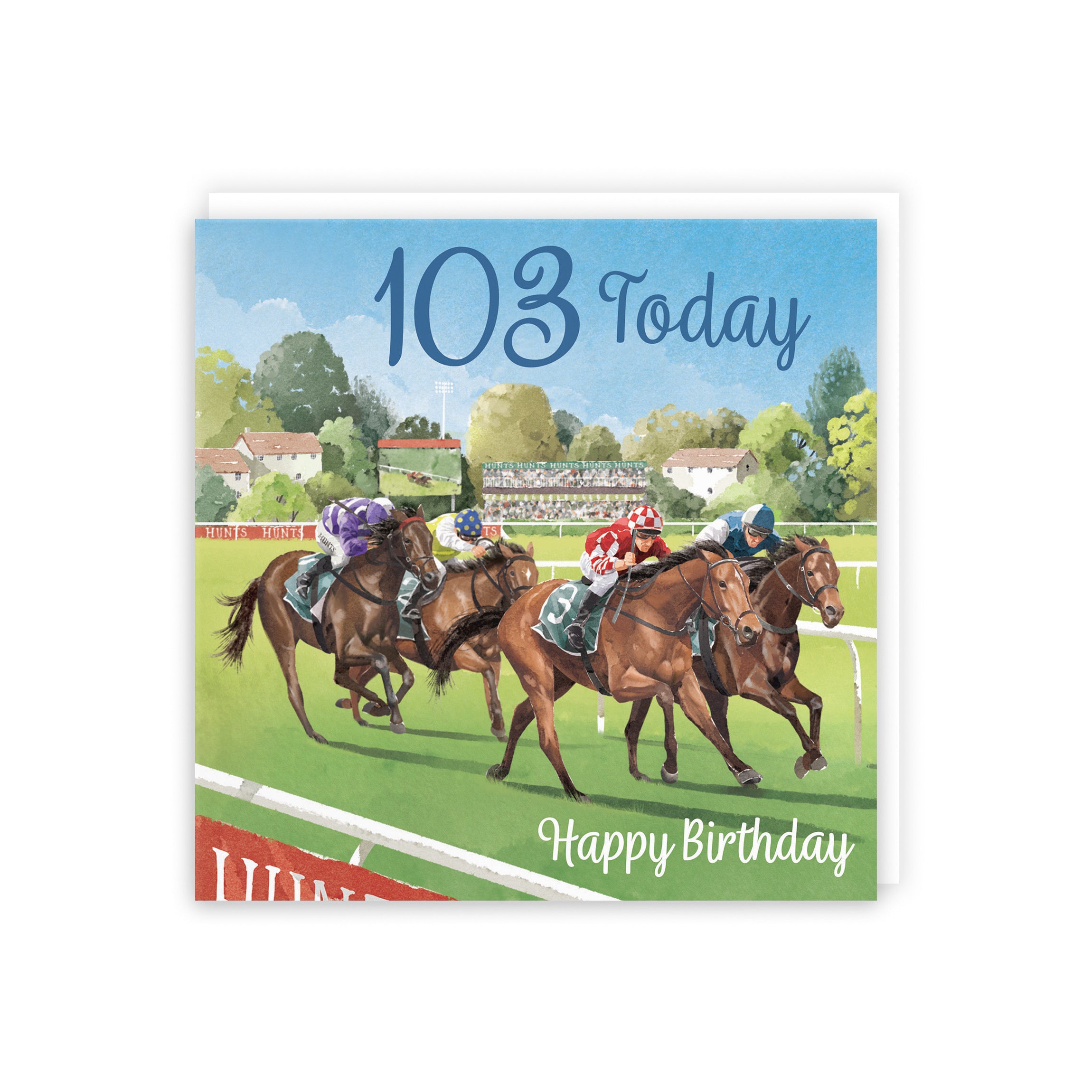 Horse Racing 103rd Birthday Card Milo's Gallery - Default Title (B0CPWVBX87)