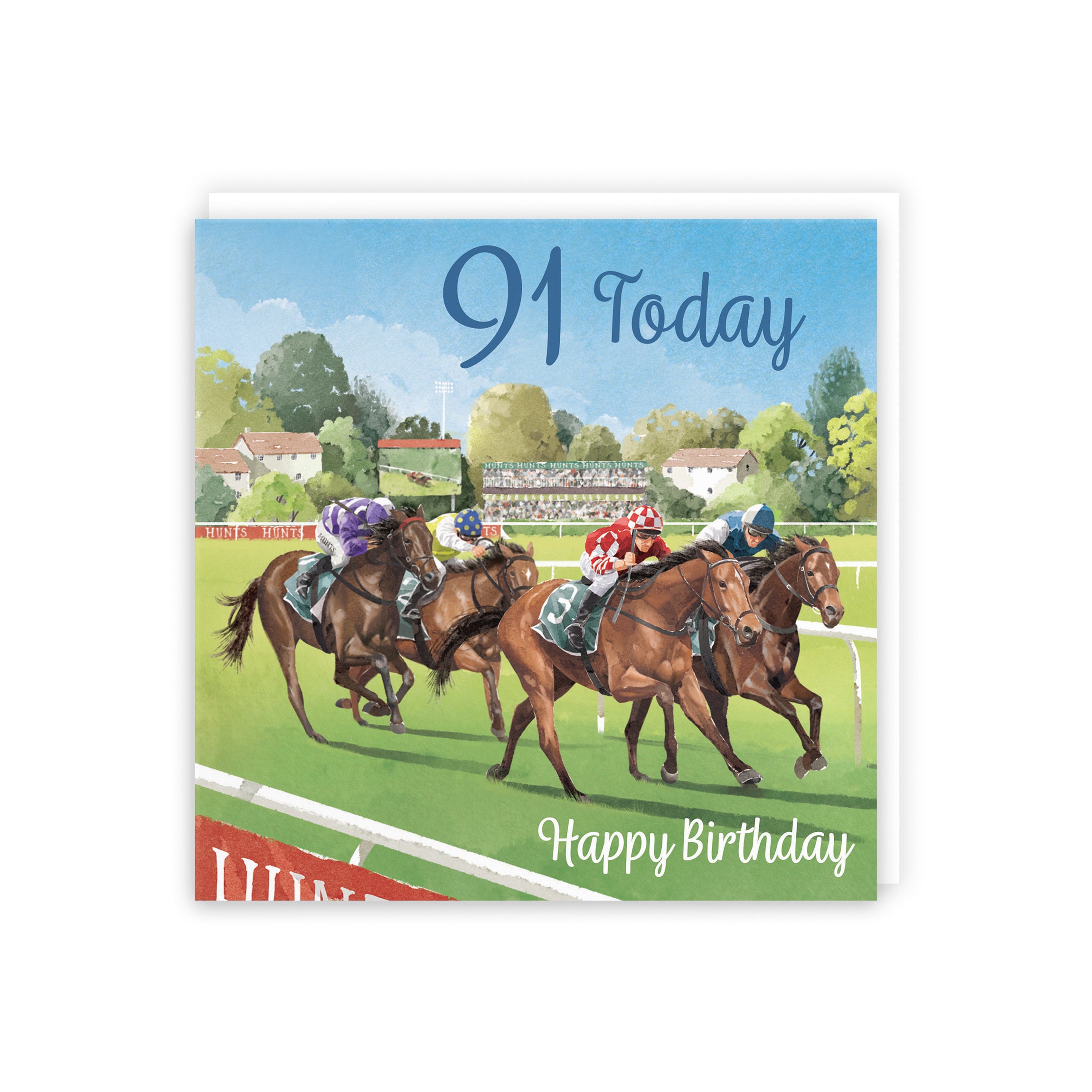 Horse Racing 91st Birthday Card Milo's Gallery - Default Title (B0CPWVGL6M)