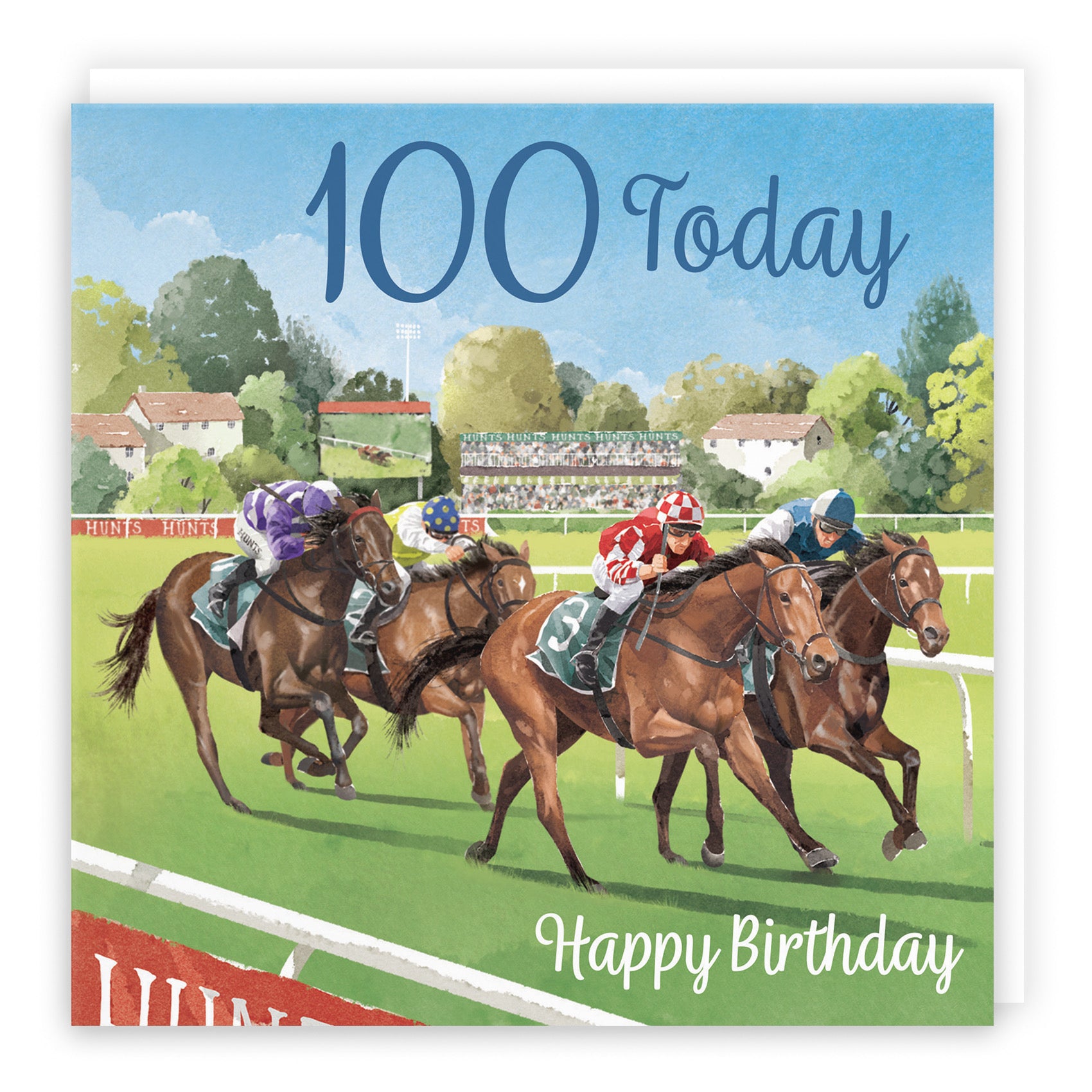 Horse Racing 100th Birthday Card Milo's Gallery - Default Title (B0CPWW3RQD)