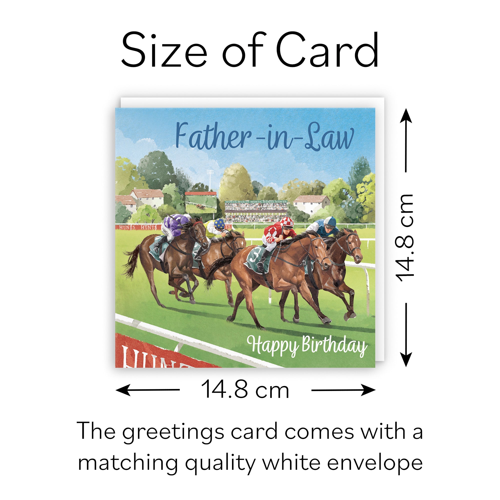 Father In Law Horse Racing Birthday Card Milo's Gallery - Default Title (B0CPWWK7GJ)