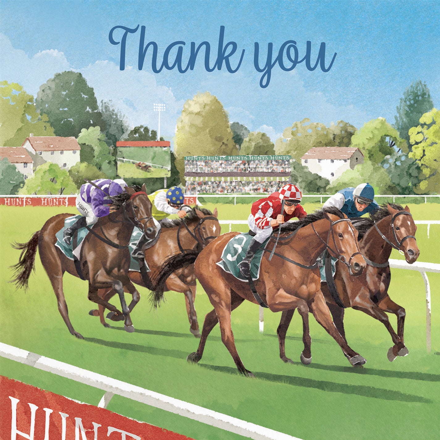 Horse Racing Thank You Card Milo's Gallery - Default Title (B0CPWWVDM5)