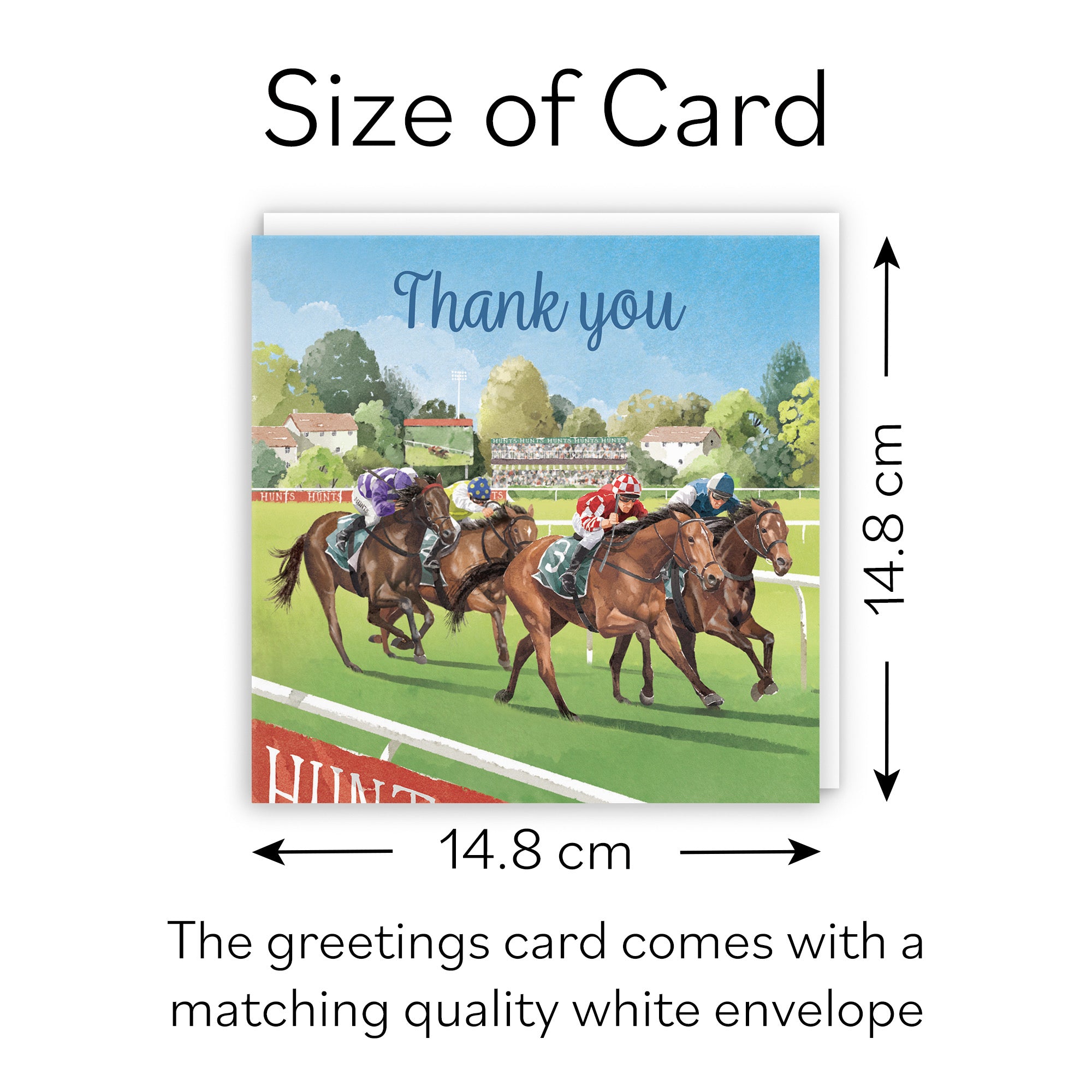 Horse Racing Thank You Card Milo's Gallery - Default Title (B0CPWWVDM5)