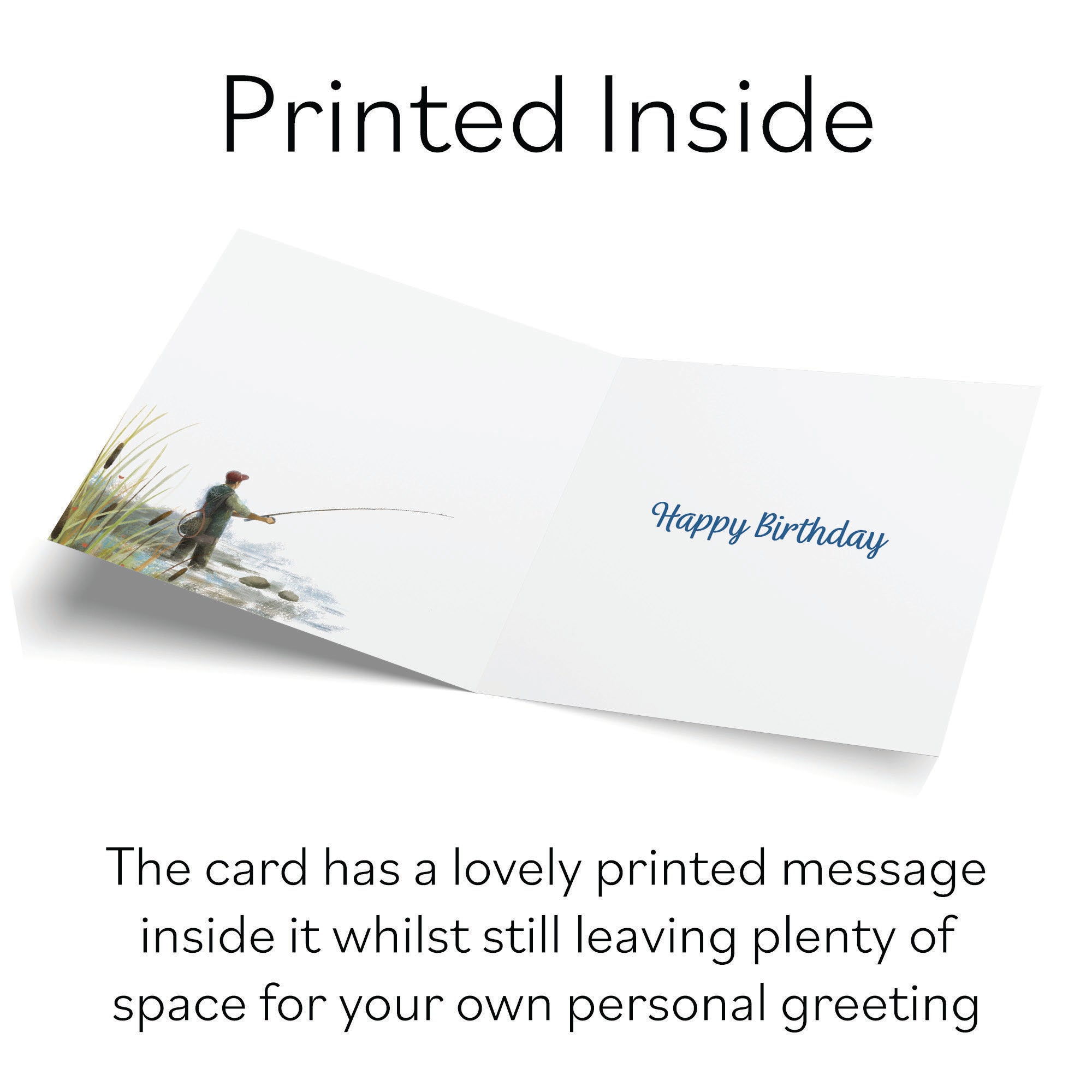 90th Brother Fly Fishing Birthday Card Milo's Gallery - Default Title (B0CQWRCG7P)