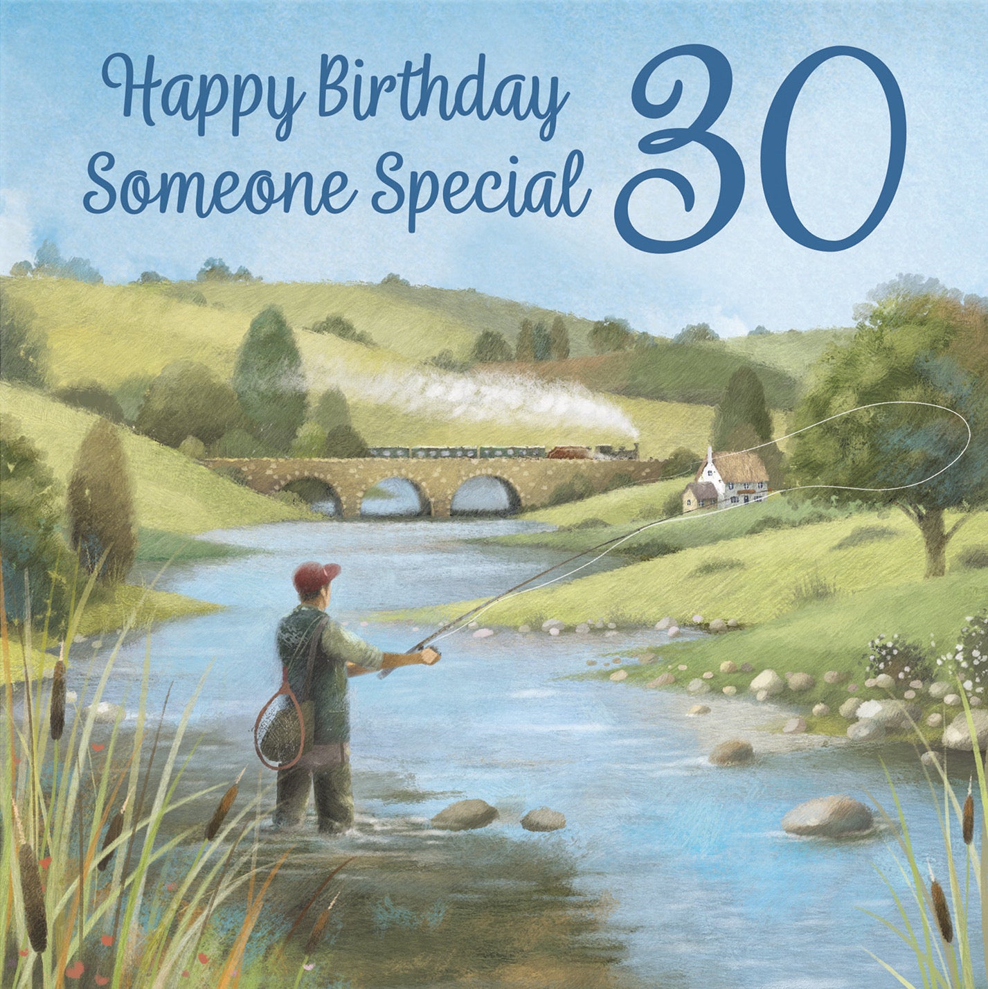 30th Someone Special Fly Fishing Birthday Card Milo's Gallery - Default Title (B0CQWRD51J)