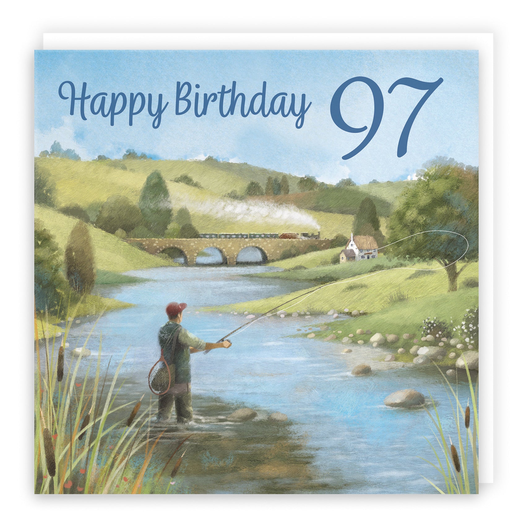 Fly Fishing 97th Birthday Card Milo's Gallery - Default Title (B0CQWRGVBK)