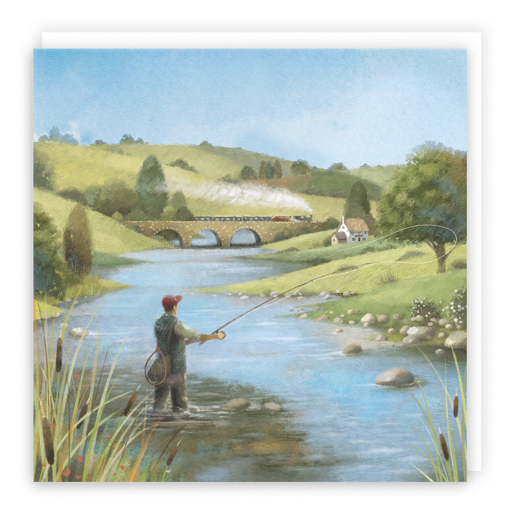 Fly Fishing Blank Any Occasion Card Milo's Gallery - Default Title (B0CQWRNKVB)