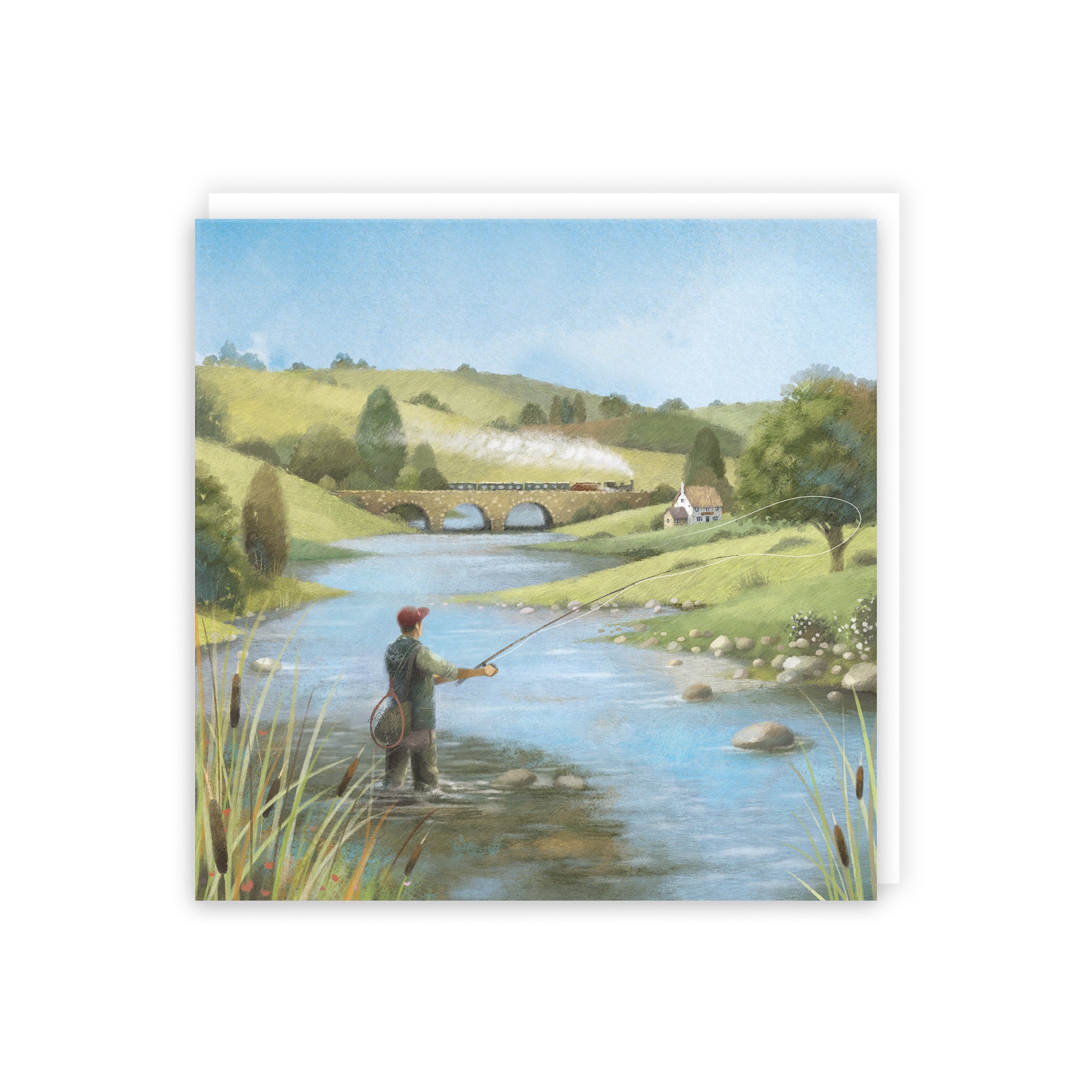 Fly Fishing Blank Any Occasion Card Milo's Gallery - Default Title (B0CQWRNKVB)