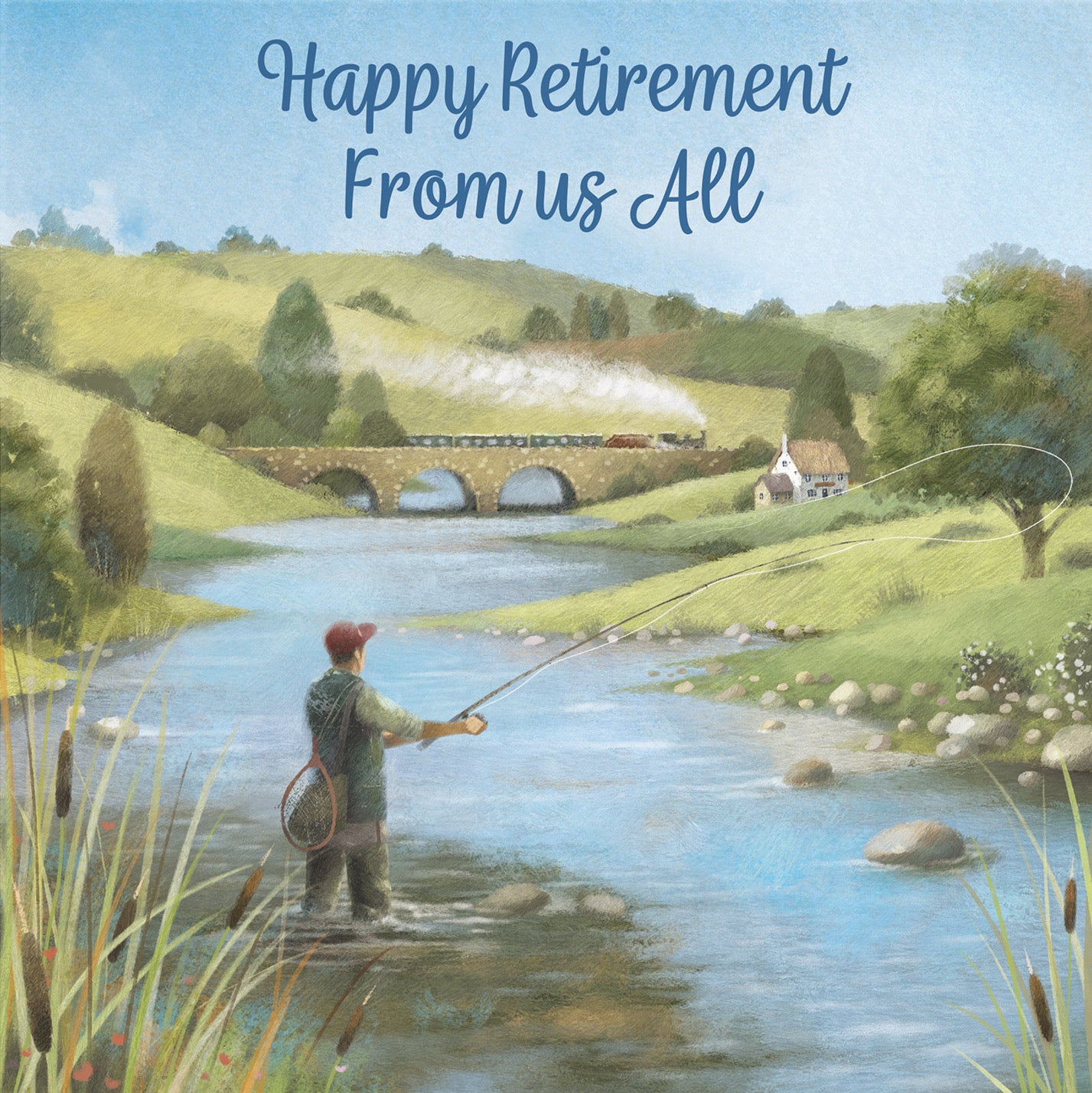 Fly Fishing Retirement Card From Us All Milo's Gallery - Default Title (B0CQWRNPFJ)