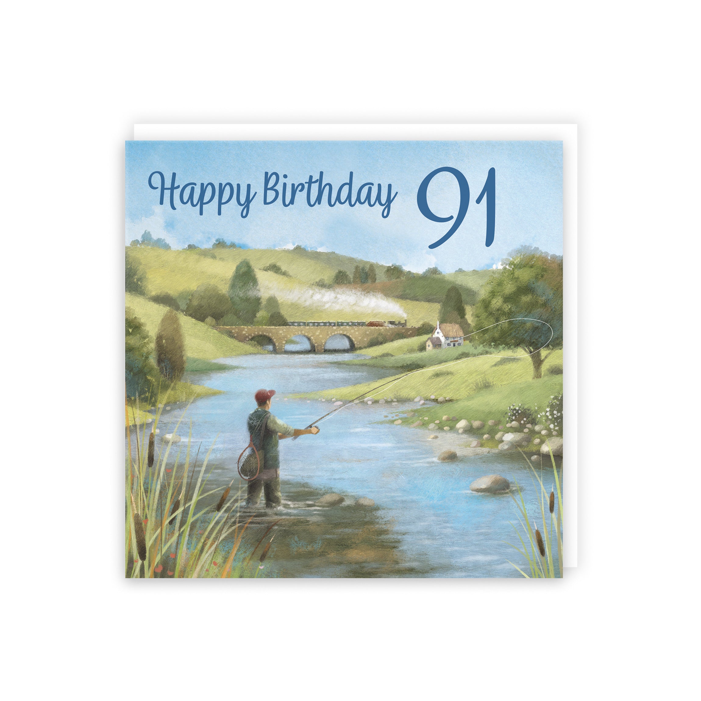 Fly Fishing 91st Birthday Card Milo's Gallery - Default Title (B0CQWRNSHR)