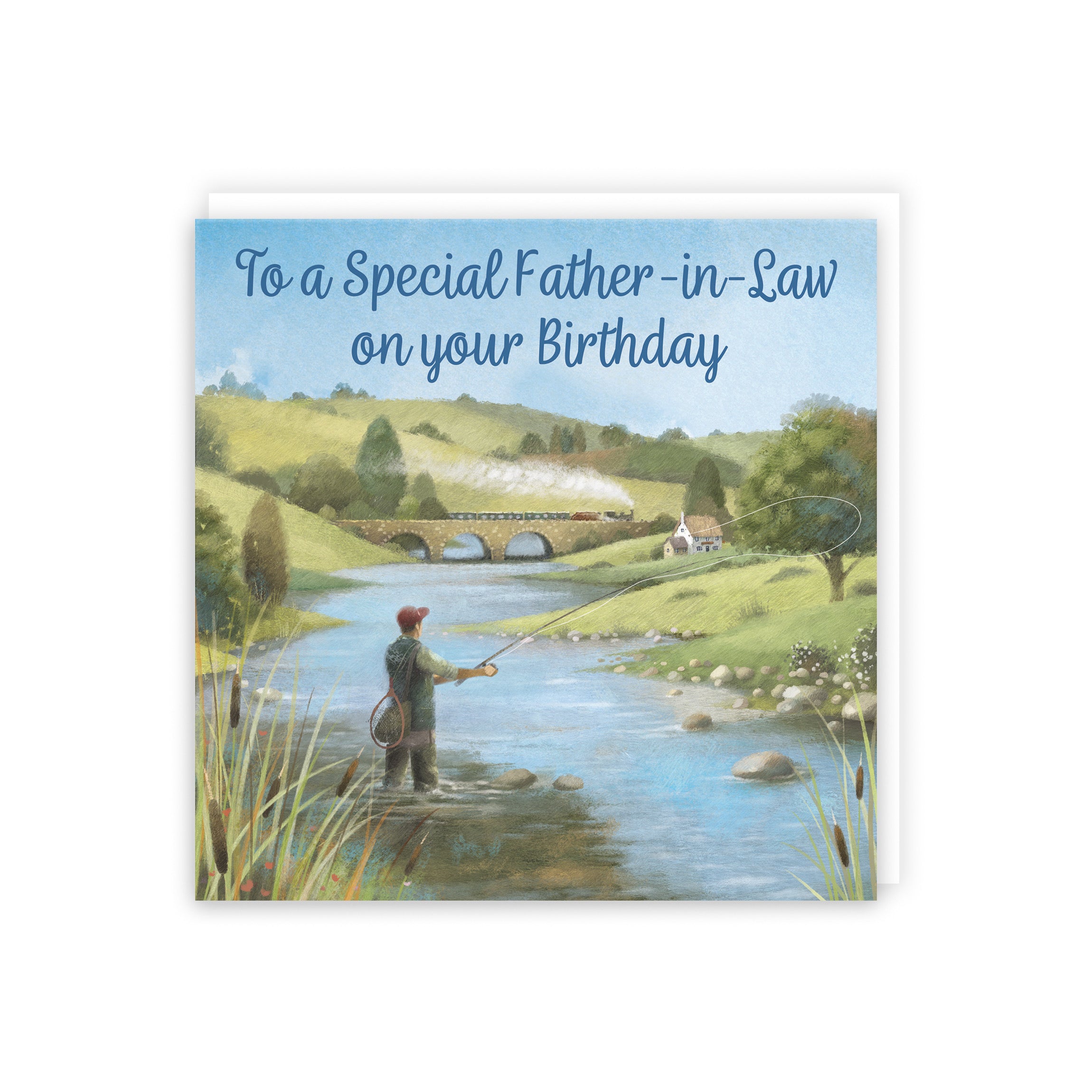 Fly Fishing 75th Birthday Card Milo's Gallery – Hunts England