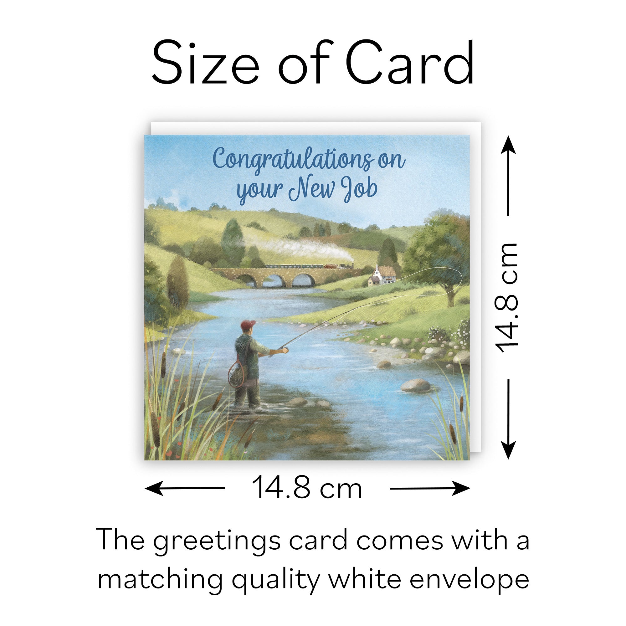 Fly Fishing New Job Congratulations Card Milo's Gallery - Default Title (B0CQWRX3JT)